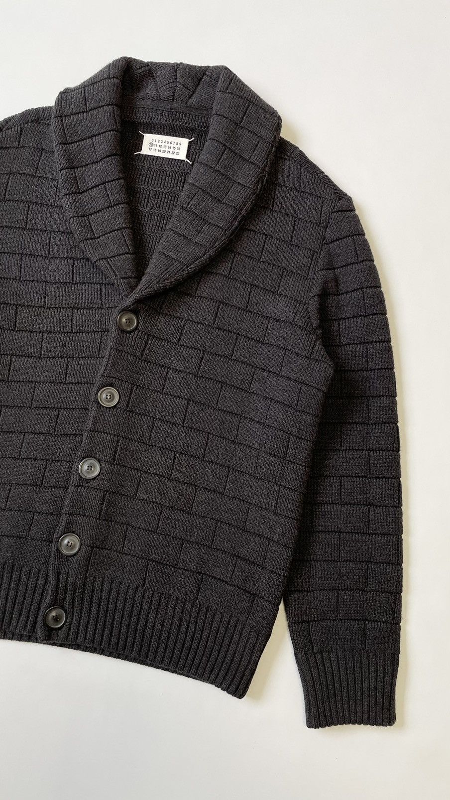 Maison Margiela A/W 08 ‘Shawl Collar’ Grey Wool Cardigan Size US XL / EU 56 / 4 - 6 Thumbnail