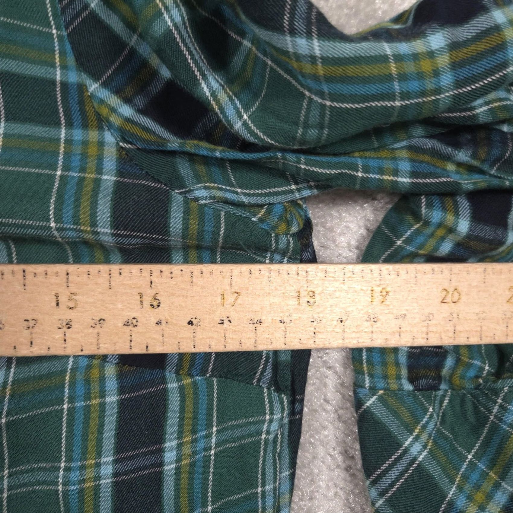 J. Jill VINTAGE J Jill Blouse Womens XS Green Plaid Scoop Neck 3/4 Sleeve Pocket Tunic Top Size XS / US 0-2 / IT 36-38 - 7 Thumbnail