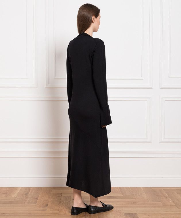 Jil Sander o1mt1gz0824 Dress in Black Size L / US 10 / IT 46 - 2 Thumbnail