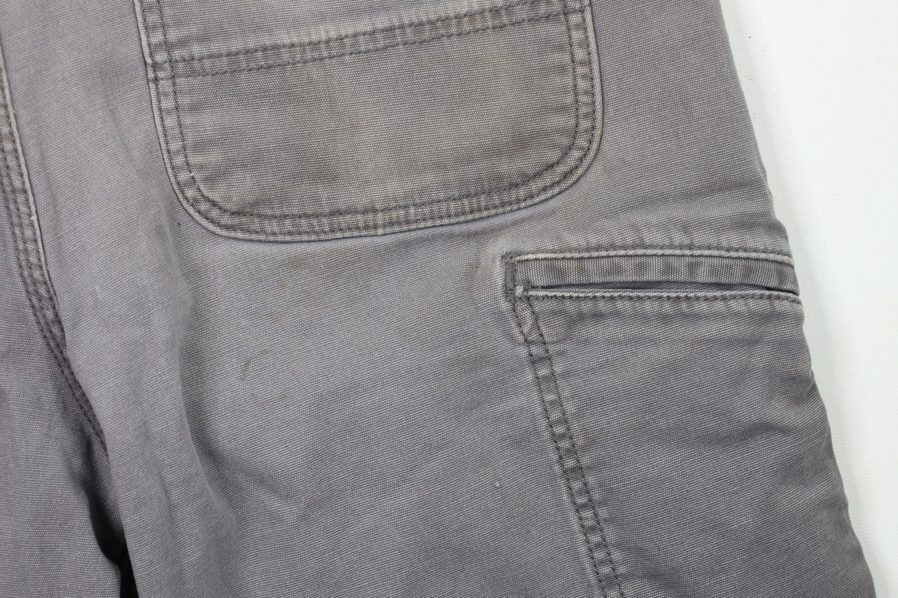 Carhartt × Vintage Vintage Carhartt Out Relaxed Fit Stretch Canvas Shorts Gray Size US 34 / EU 50 - 11 Thumbnail