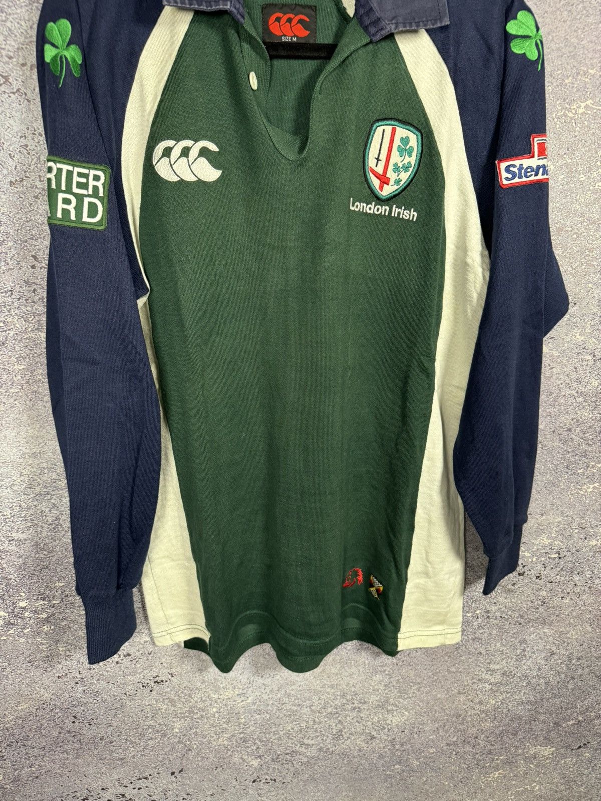 Canterbury of New Zealand × Vintage Vintage 2003 London Irish Union CanterburyRugby Jersey Size US M / EU 48-50 / 2 - 4 Thumbnail