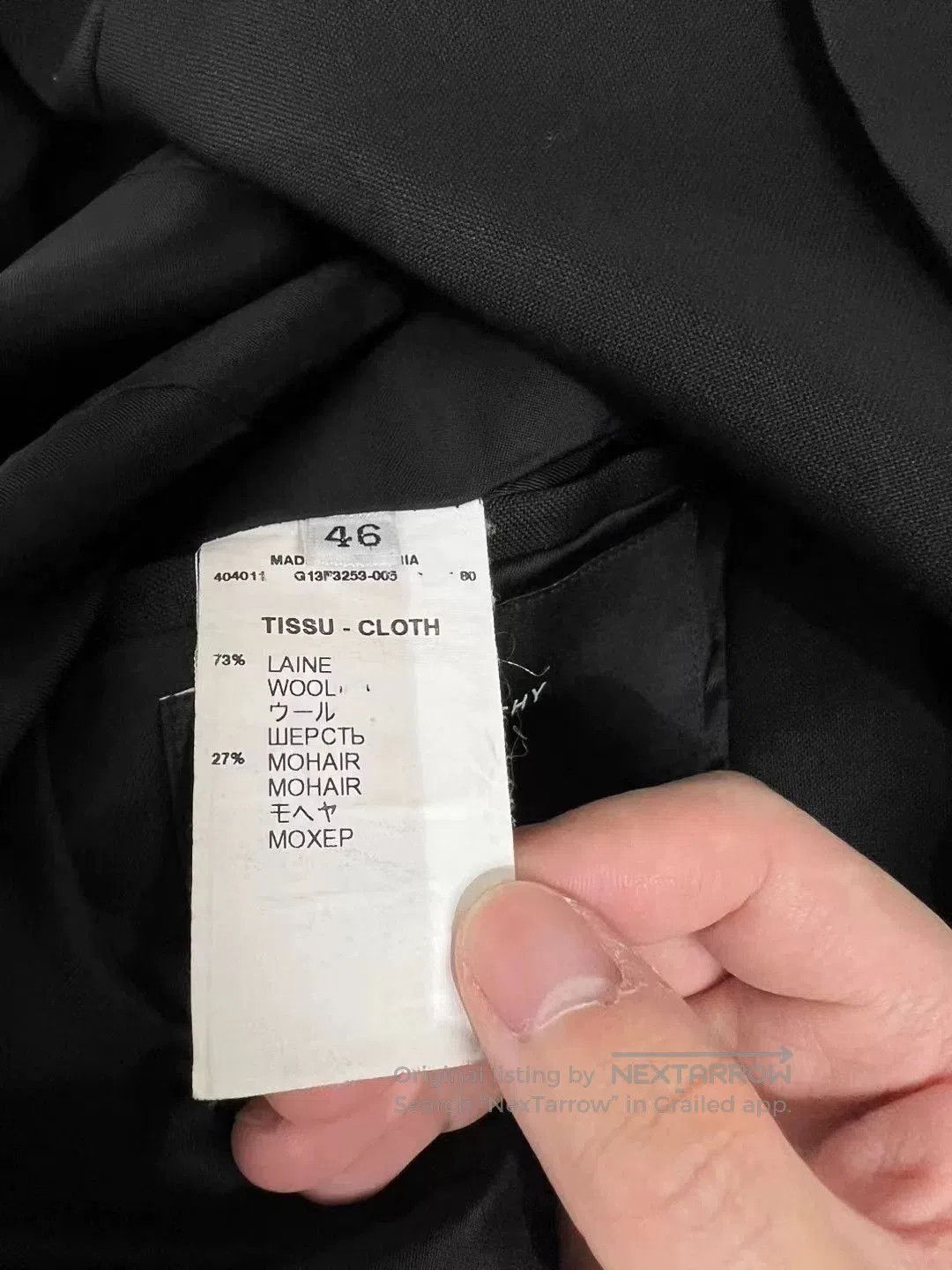 Givenchy Givenchy Zip-Detail Blazer with Brown Sleeves. Size US M / EU 48-50 / 2 - 6 Thumbnail