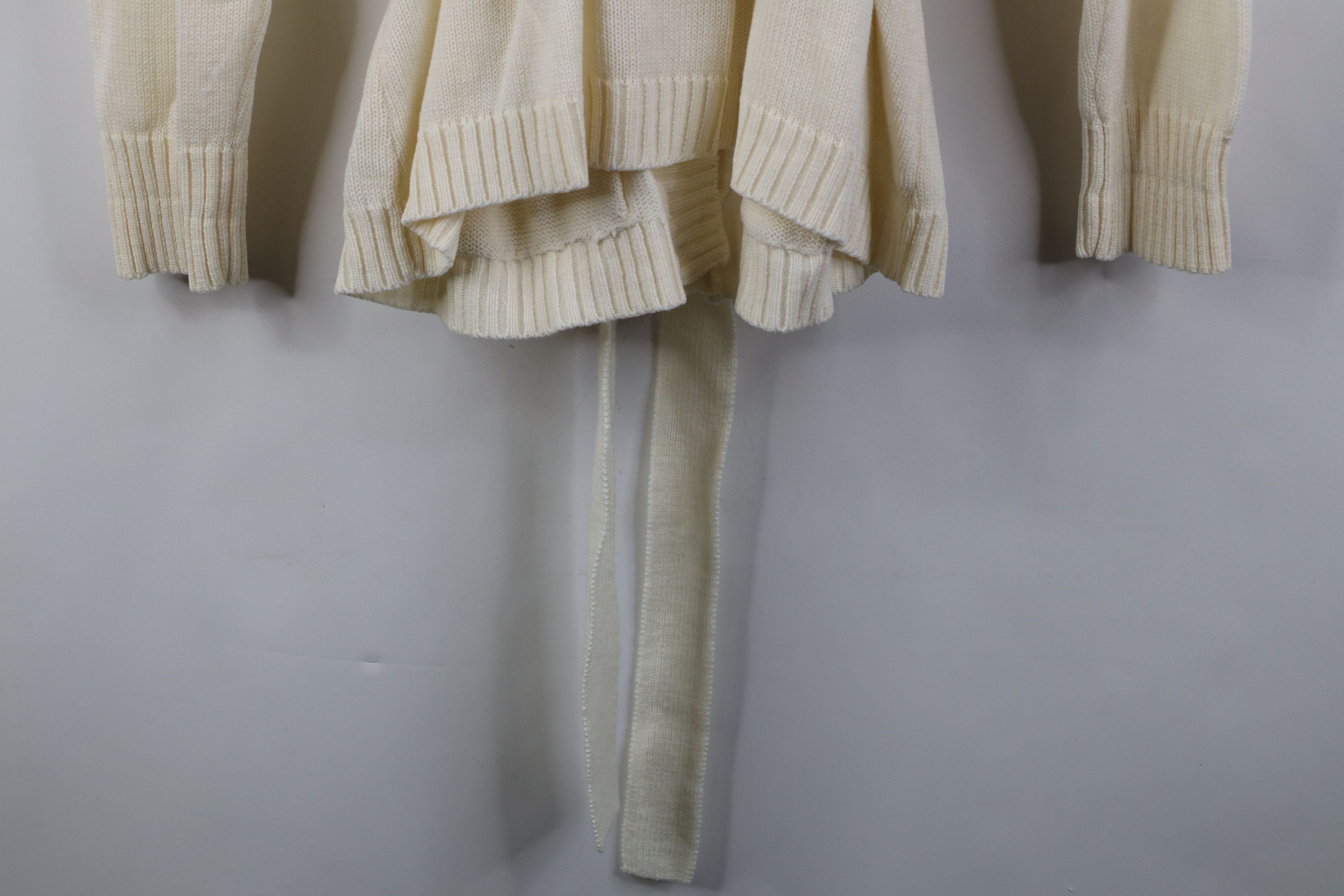 Vintage Vintage 70s Streetwear Belted Knit Shawl Cardigan Sweater Size M / US 6-8 / IT 42-44 - 15 Thumbnail