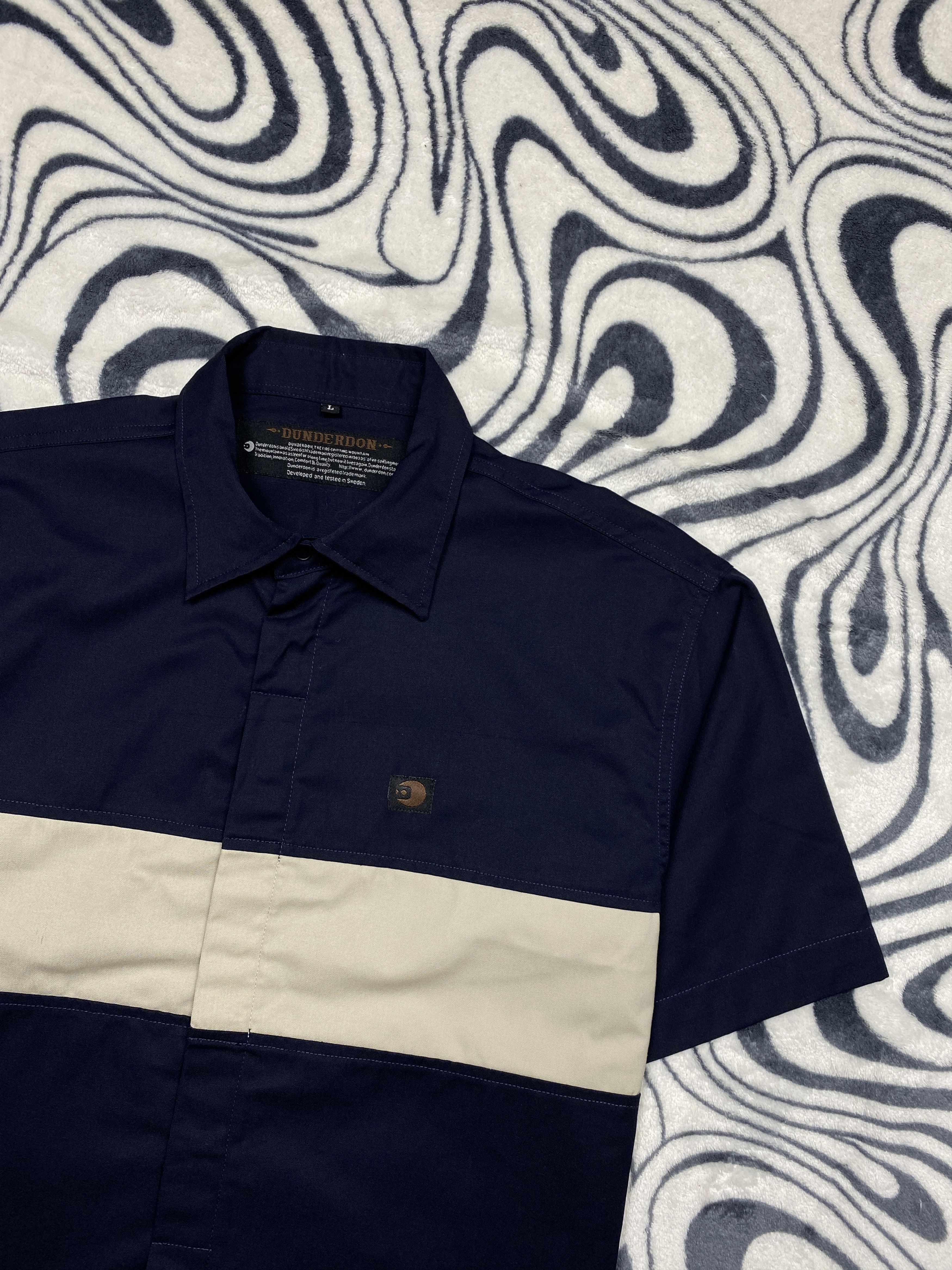 Dunderdon × Vintage Dunderdon Vintage Mens Short Sleeve Shirt Size US L / EU 52-54 / 3 - 2 Thumbnail