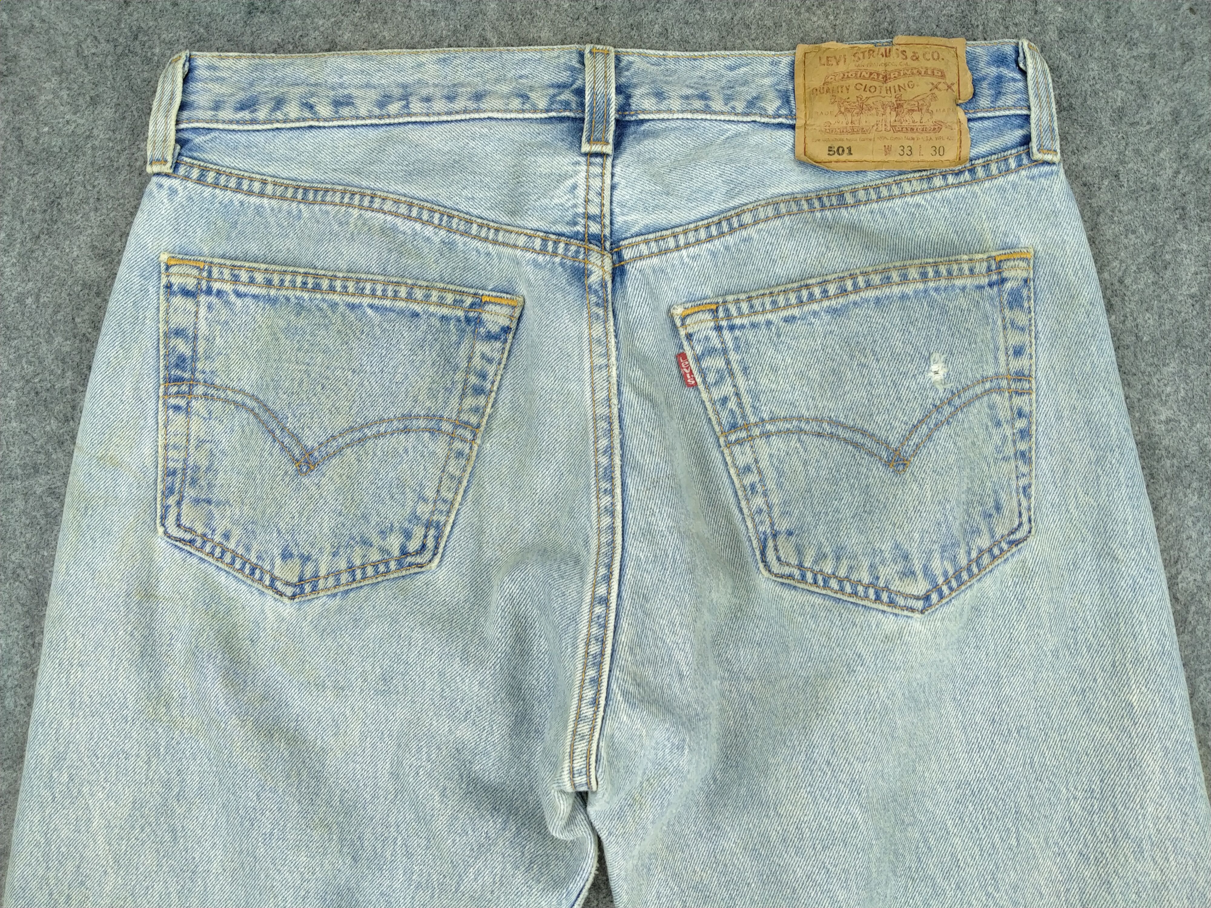 Levi's Vintage Levi's 501 Dirty Ripped Denim 32 x 30 -JN505 Size US 32 / EU 48 - 4 Thumbnail