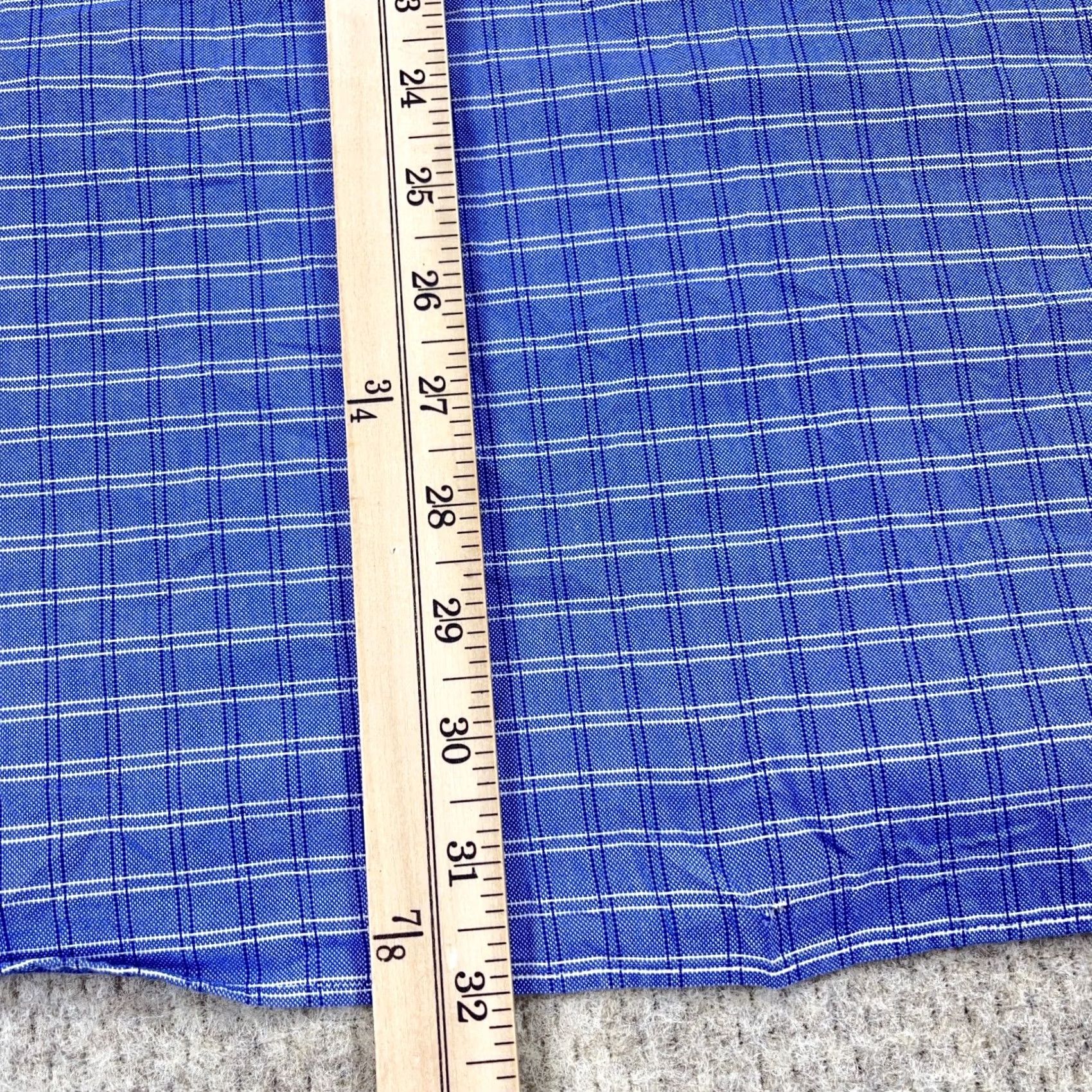 Brooks Brothers Brooks Brothers Shirt Men XL Blue Check Button-Up Oxford Cloth Made In USA Size US XL / EU 56 / 4 - 7 Thumbnail