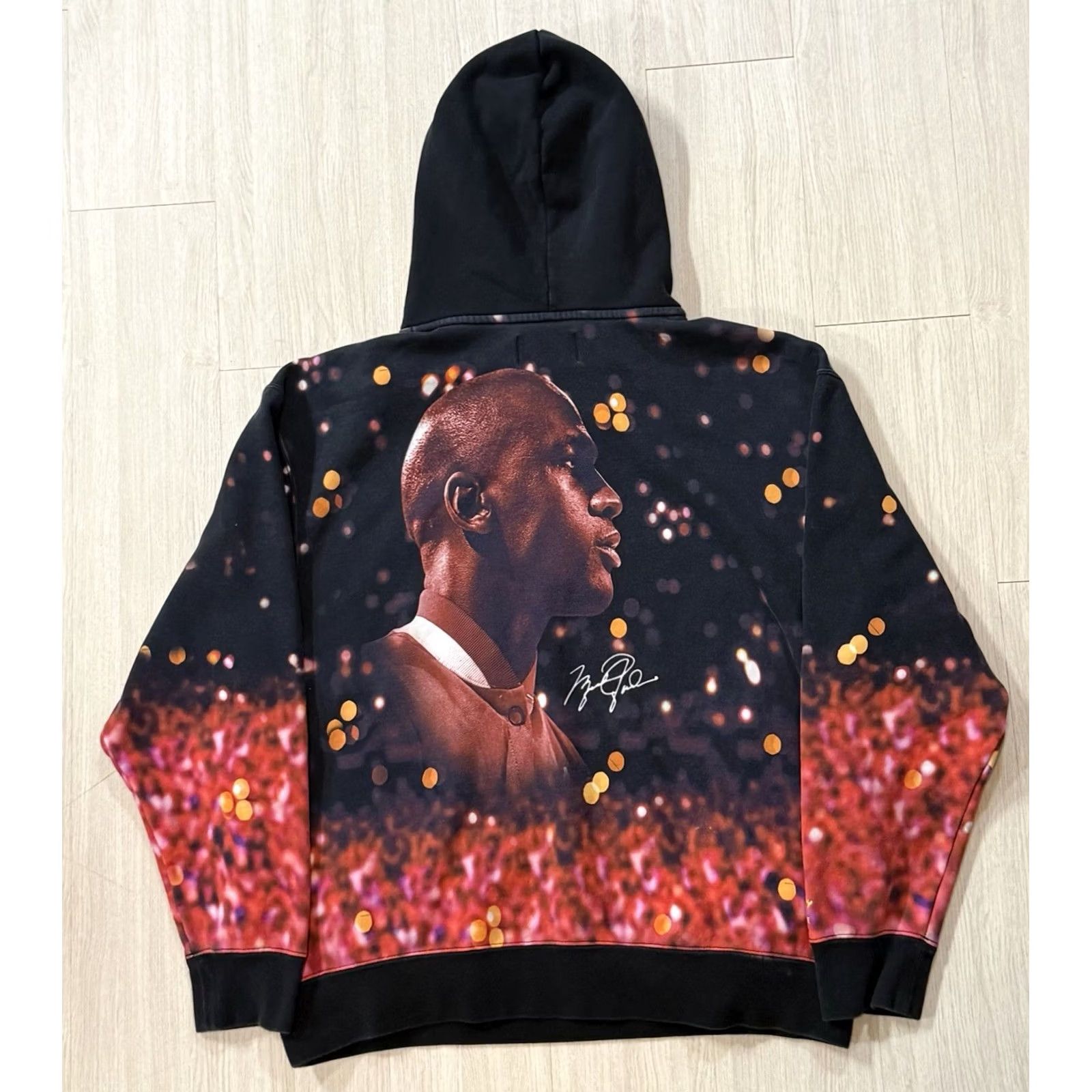 Jordan Brand VINTAGE Nike Jordan Jumpman AOP Fleece Pullover Hooded Sweatshirt XXL DC9610-010 Michael Size US XXL / EU 58 / 5 - 2 Thumbnail