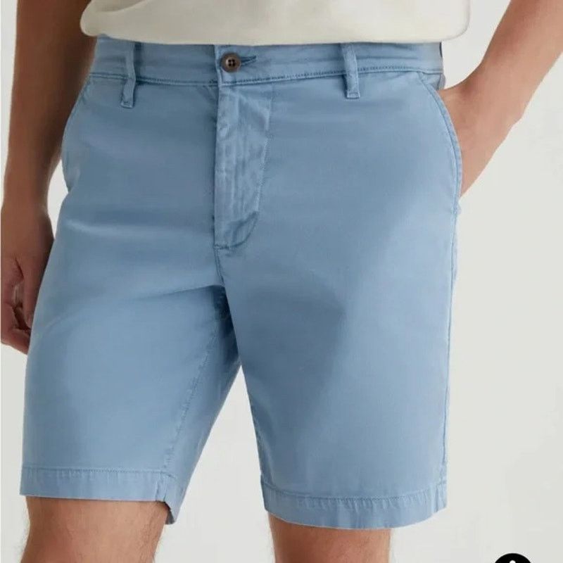 AG Adriano Goldschmied Adriano Goldschmied Wanderer Short Light Blue Slim Trouser Size US 38 / EU 54 - 1 Thumbnail