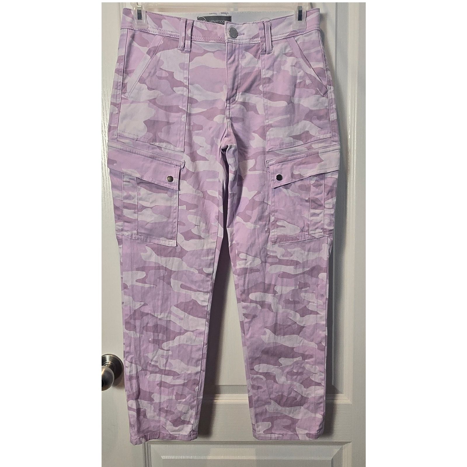 Other Wit & Wisdom Utility sz 4 High Waist purple Camo Cargo Size 27" / US 4 / IT 40 - 1 Thumbnail