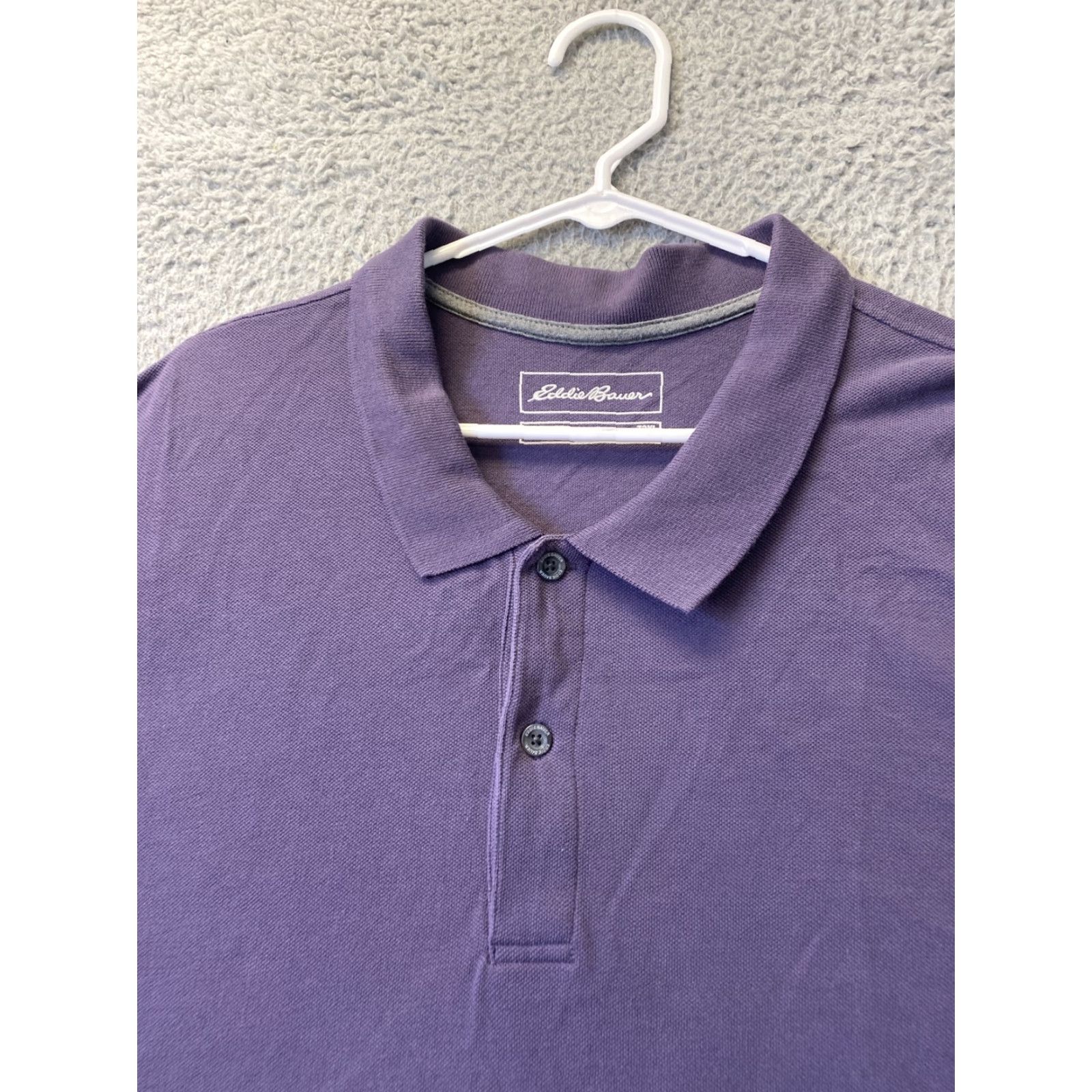 Eddie Bauer Eddie Bauer Polo Shirt Mens 3XLT Tall Lavender Slim Fit Button Collared 95-21 Size US XXL / EU 58 / 5 - 2 Thumbnail