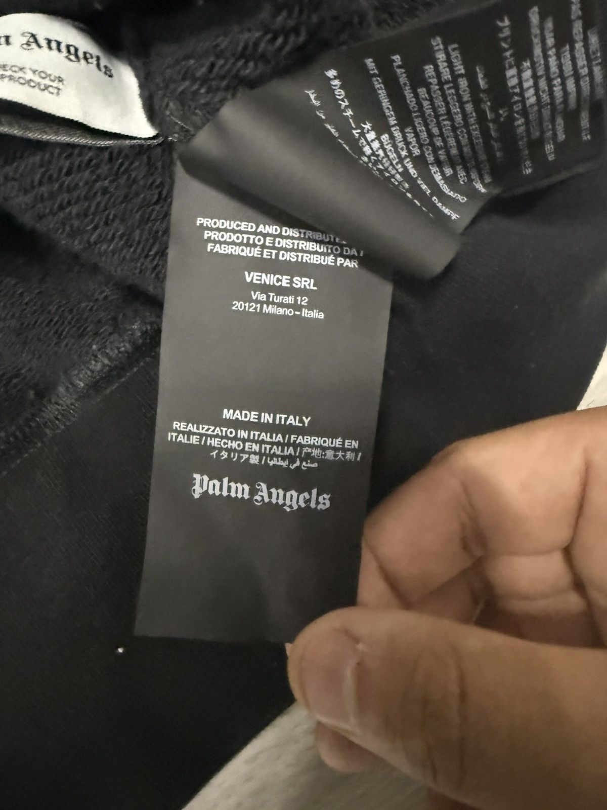 Palm Angels Black Hoodie