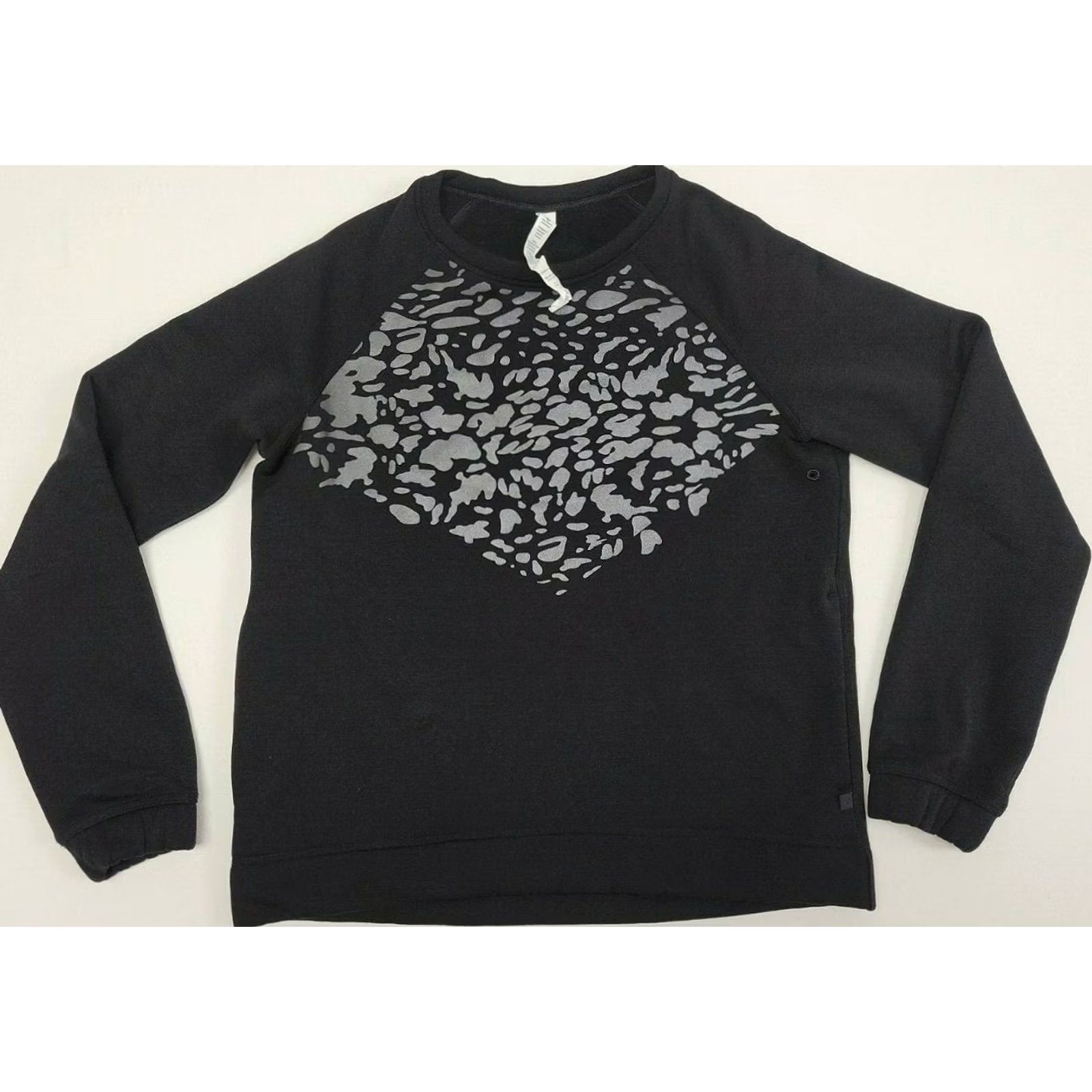 Lululemon Lululemon 'Snapshot Crew' Polartec Fleece Crew Sweatshirt Black Gray Size 6 Size M / US 6-8 / IT 42-44 - 2 Thumbnail