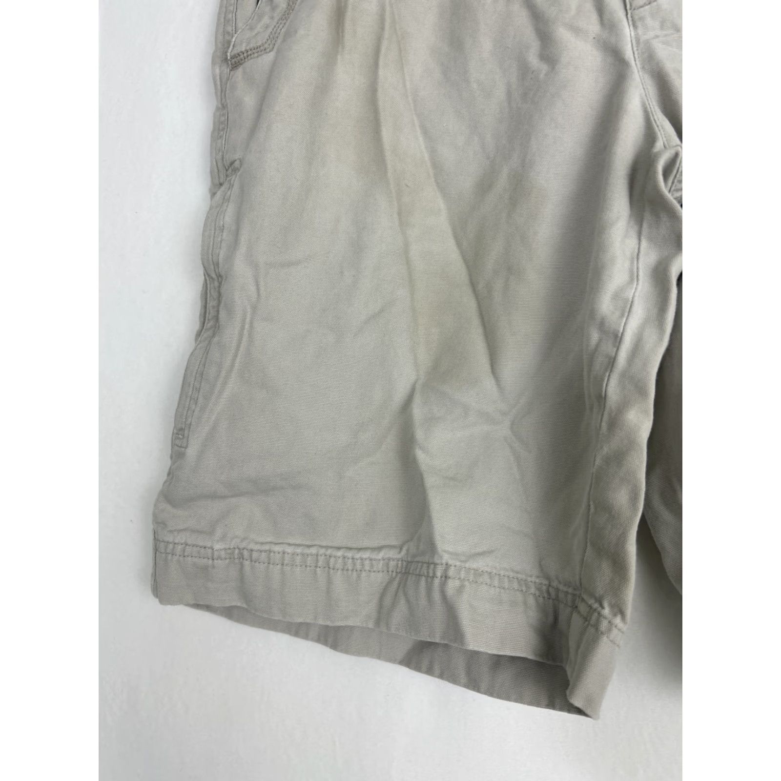 Vintage Columbia Mens Cargo Shorts Beige Cotton 34x10.5 Hiking Cargo Pockets Easy Care Lightweight - Mens Size US 34 / EU 50 - 2 Thumbnail