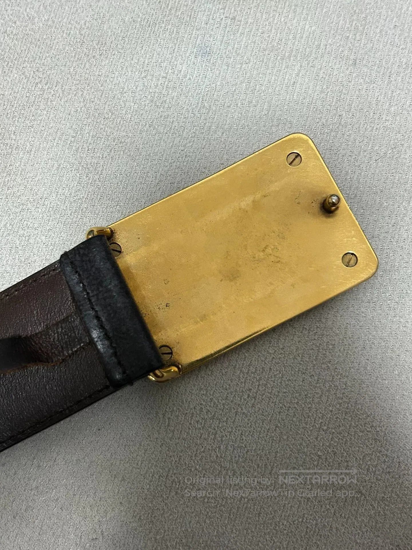 Dolce & Gabbana Dolce&Gabbana Gold Buckle Leather Belt. Size ONE SIZE - 3 Thumbnail