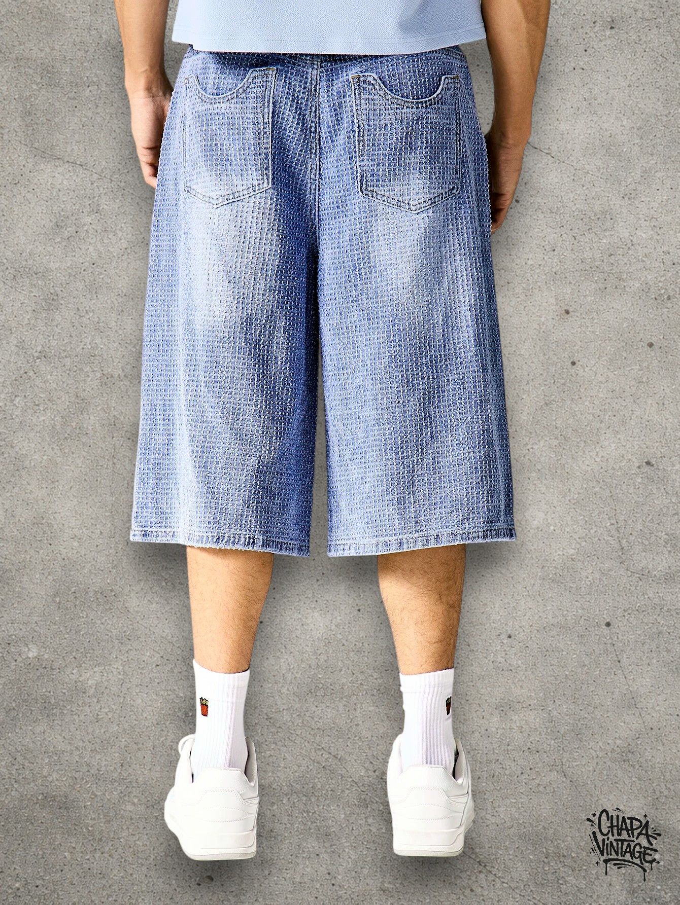 Vintage Washed jorts denim shorts Size US 32 / EU 48 - 3 Thumbnail