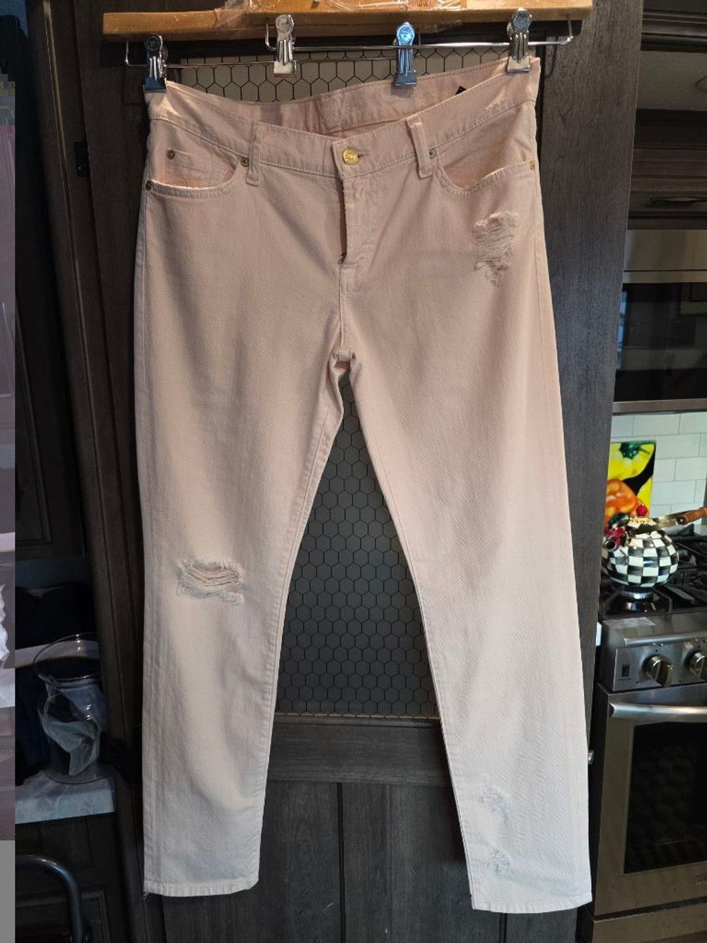 7 For All Mankind Women's 7 For All Mankind Pink Denim Jeans Size 30 Never wor Size 30" / US 8 / IT 44 - 1 Thumbnail