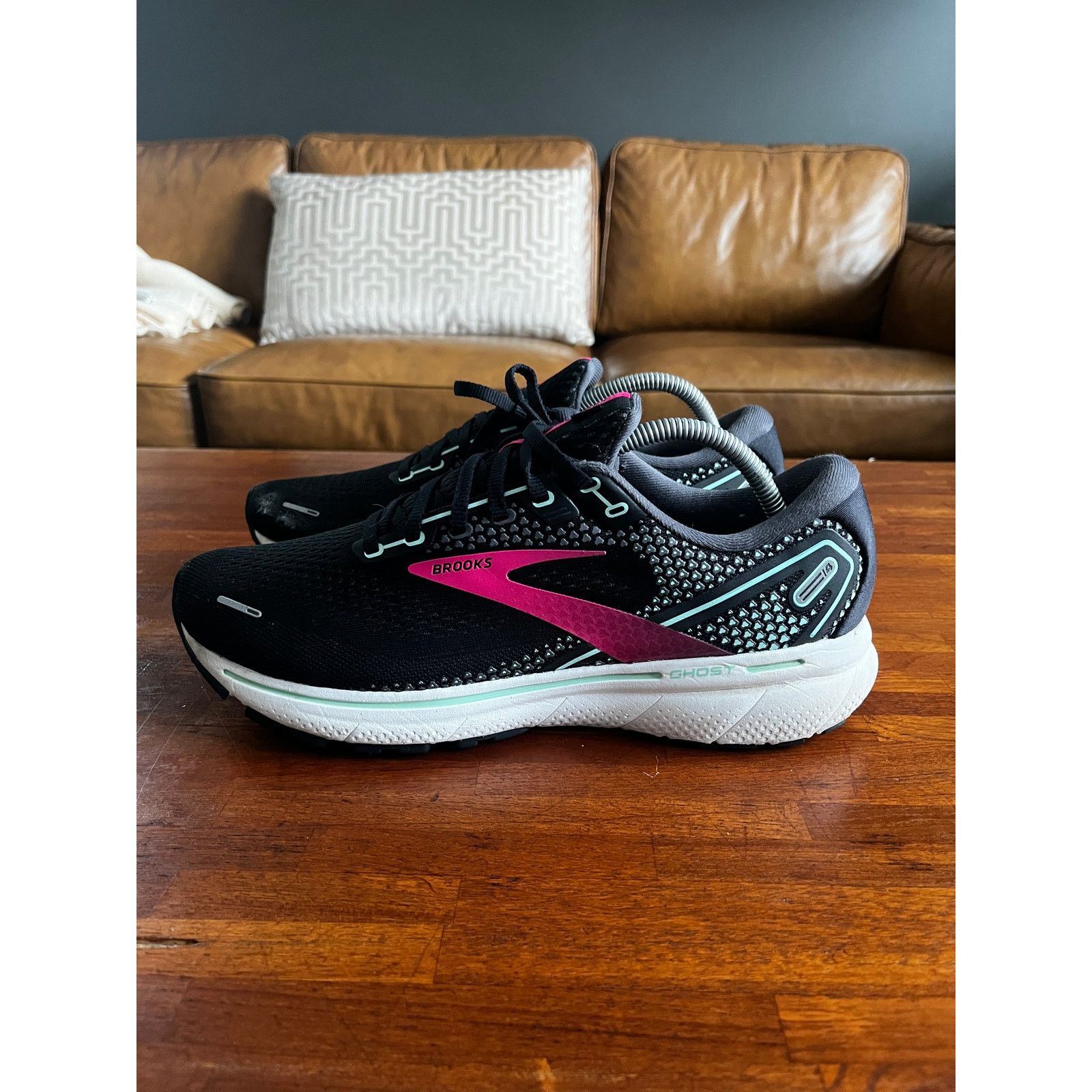 Brooks Brooks 7 Ghost 14 Running Sneakers Black/Pink/Yucca 11.5 Size US 11.5 / IT 41.5 - 3 Thumbnail