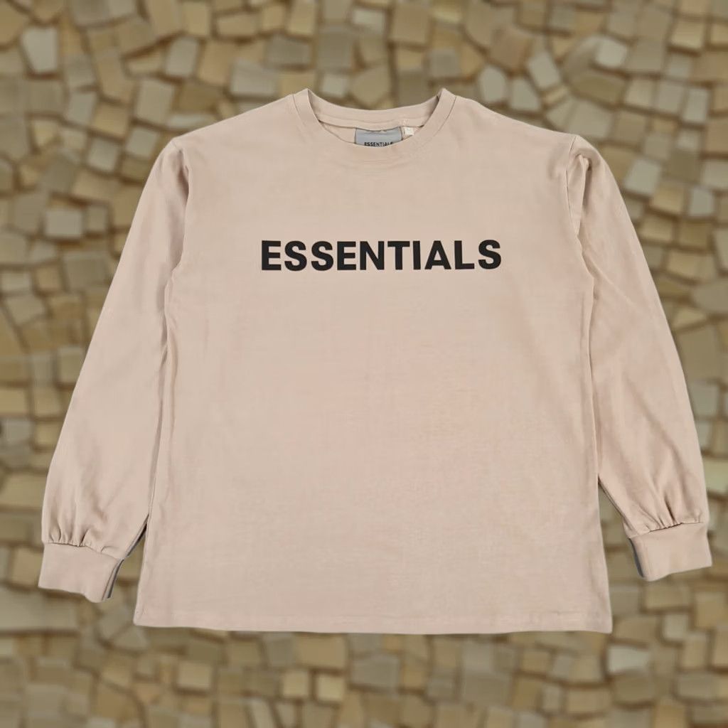 Fear of God Fear Of God Essentials Shirt S Mens Beige Oversized Crew Neck 100% Cotton Tee FOG Size US S / EU 44-46 / 1 - 1 Thumbnail