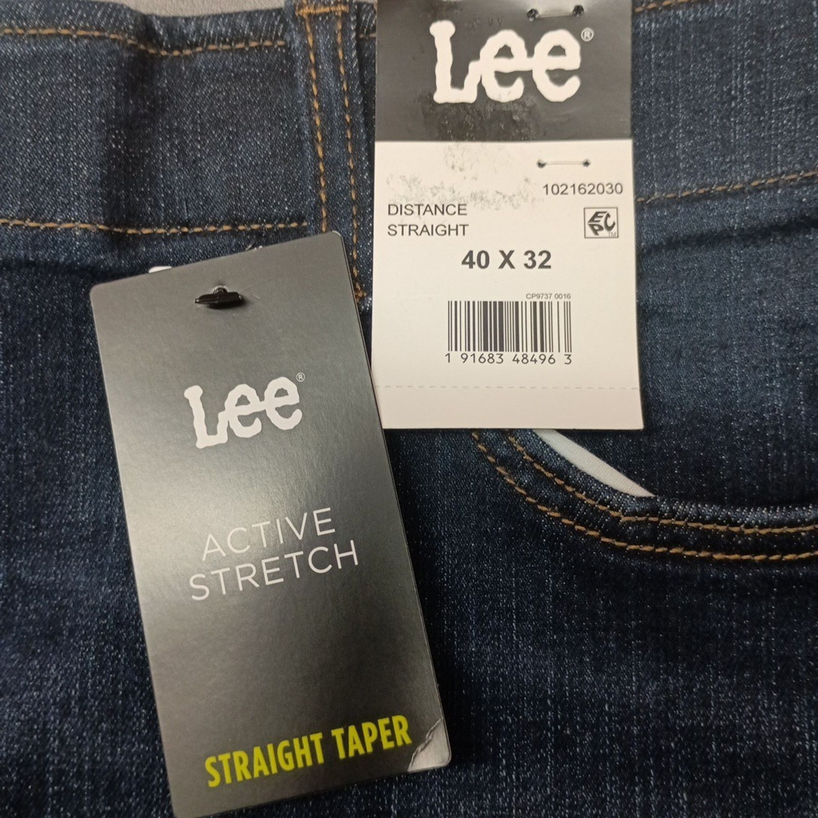 Lee Lee Men's 40x32 Straight Taper Jeans Motion Flex Waist Blue Size US 40 / EU 56 - 2 Thumbnail