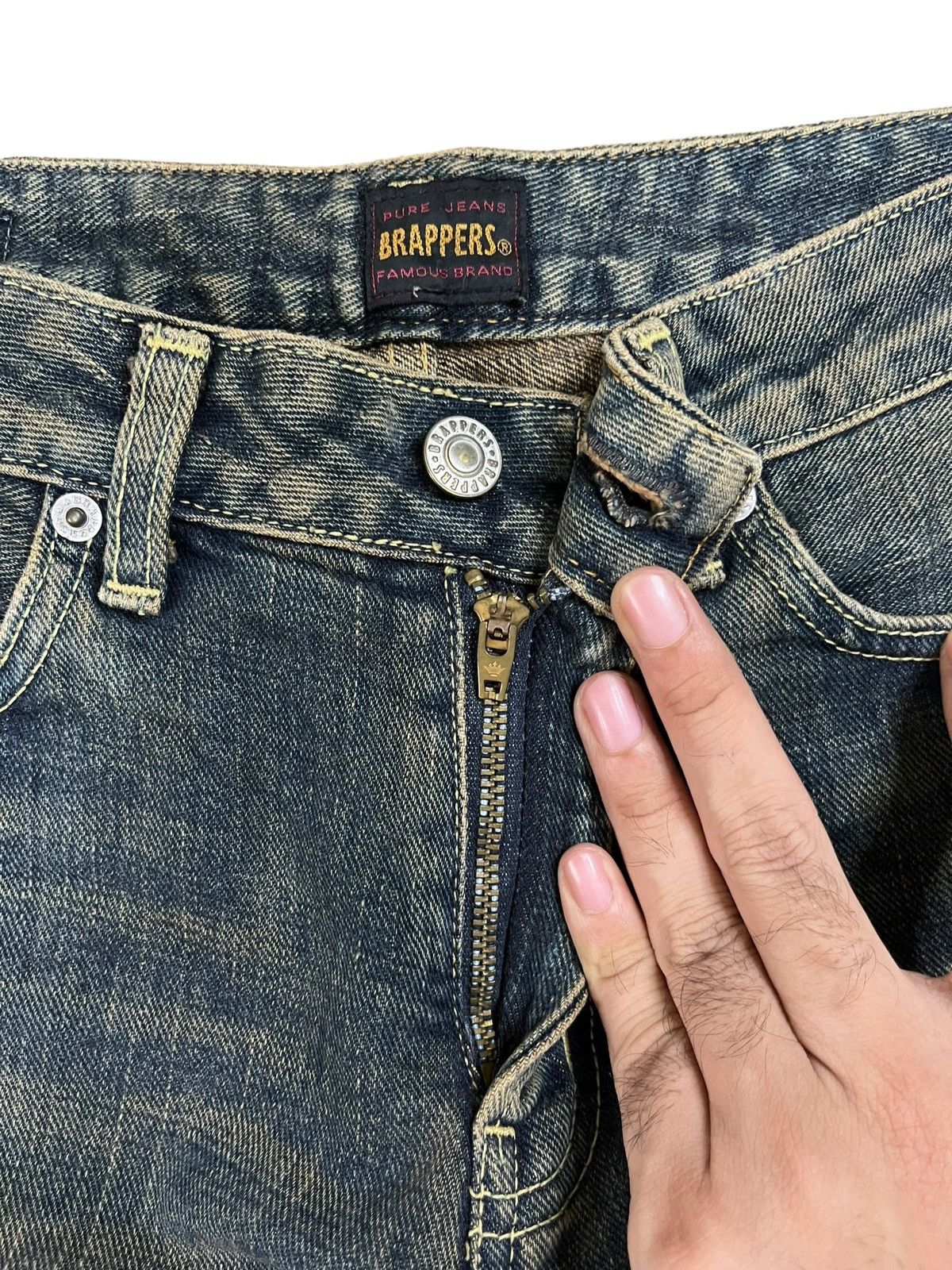 Japanese Brand Vintage Japanese Brand Rusty Mud Wash Flare Jeans Size 27" / US 4 / IT 40 - 3 Thumbnail