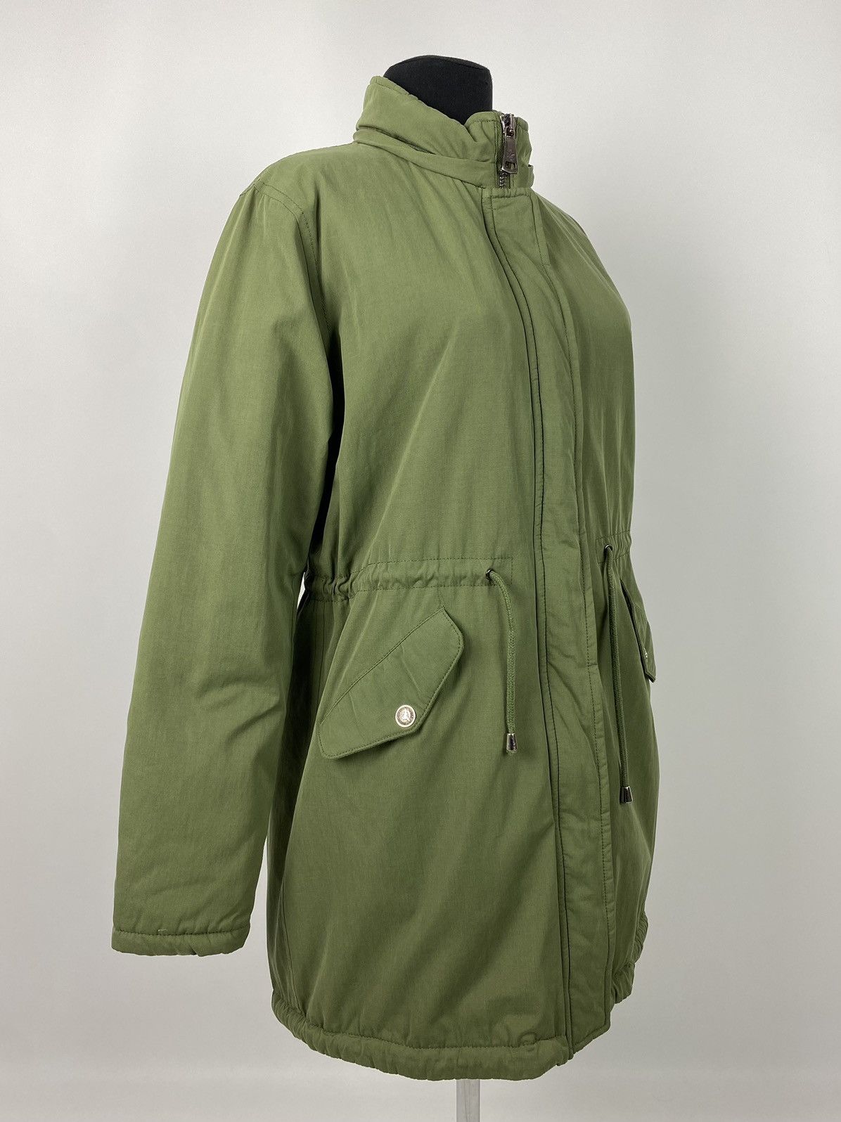 Balmain Balmain Paris Army Green Pink Fur Fishtail Parka Size XL / US 12-14 / IT 48-50 - 2 Thumbnail
