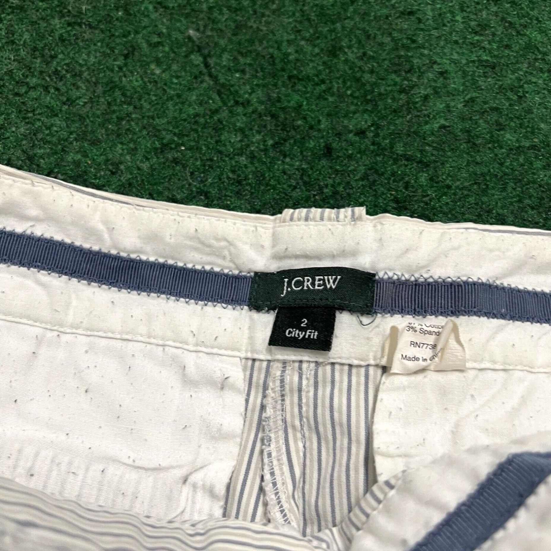 J.Crew J.Crew Women's City Fit Shorts Striped Size 2 Summer Beach Ocean Walking Size 26" / US 2 / IT 38 - 3 Thumbnail
