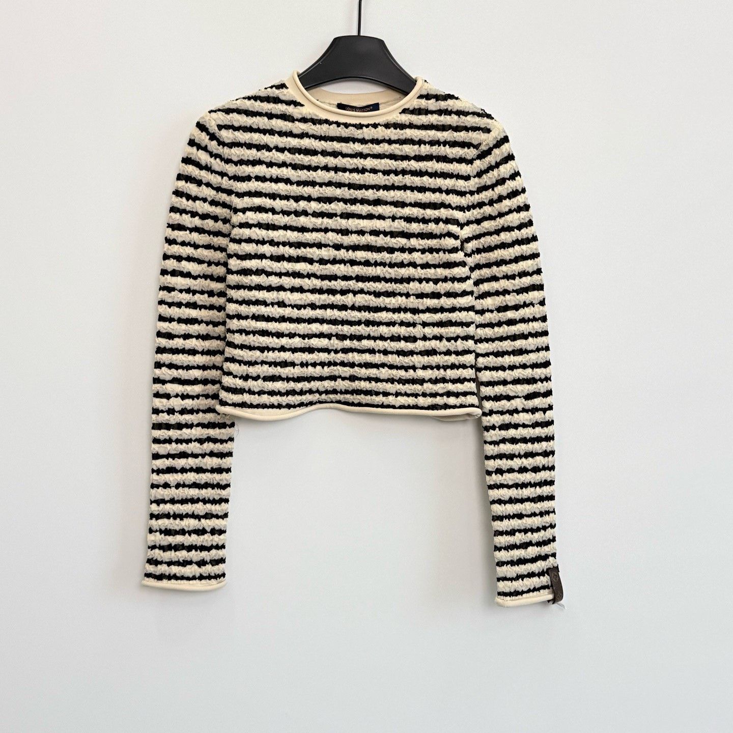 Louis Vuitton LV Pleated Texture Horizontal Stripe T-shirt Size XS / US 0-2 / IT 36-38 - 1 Thumbnail