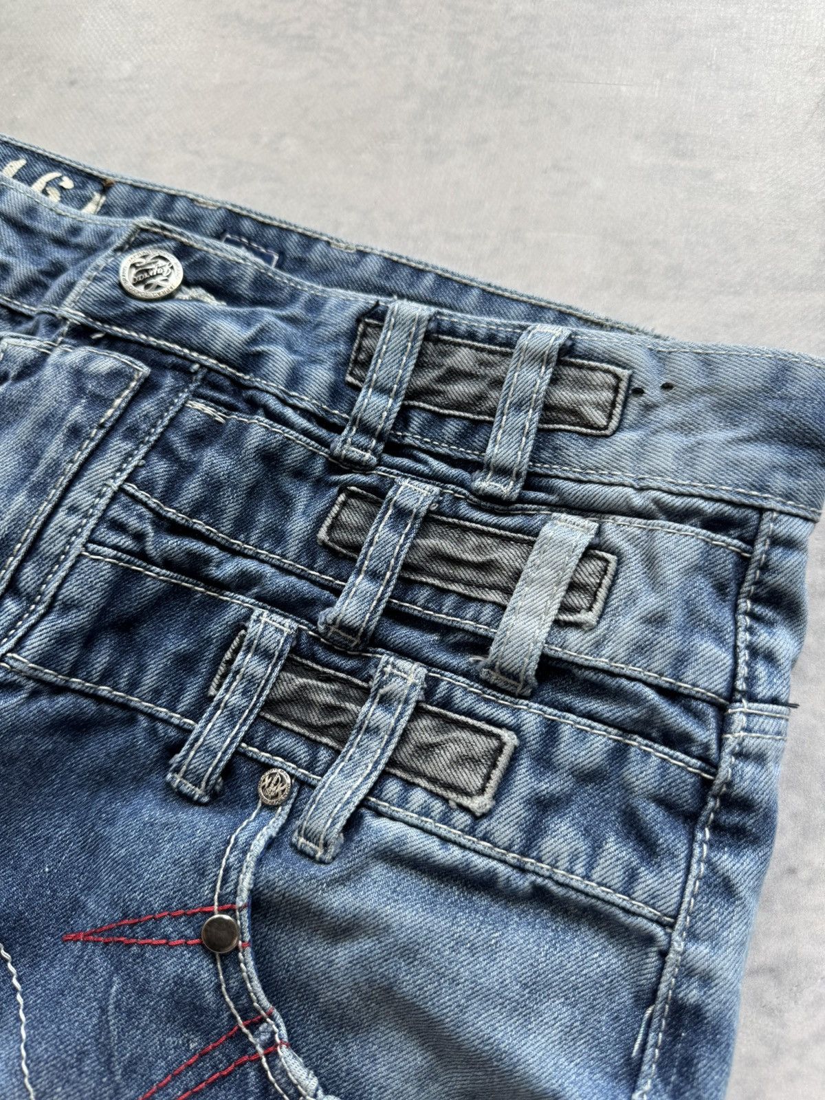 Designer Japrag Multipocket ay2J Drip Denim Japanese Designer Pants Size US 32 / EU 48 - 6 Thumbnail