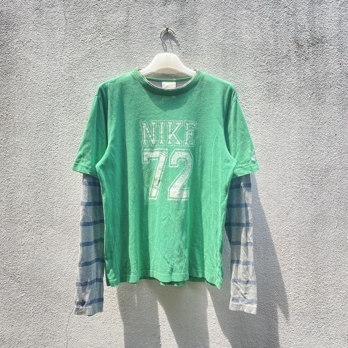 Nike vintage y2k Nike double layered long sleeve Size US L / EU 52-54 / 3 - 2 Thumbnail