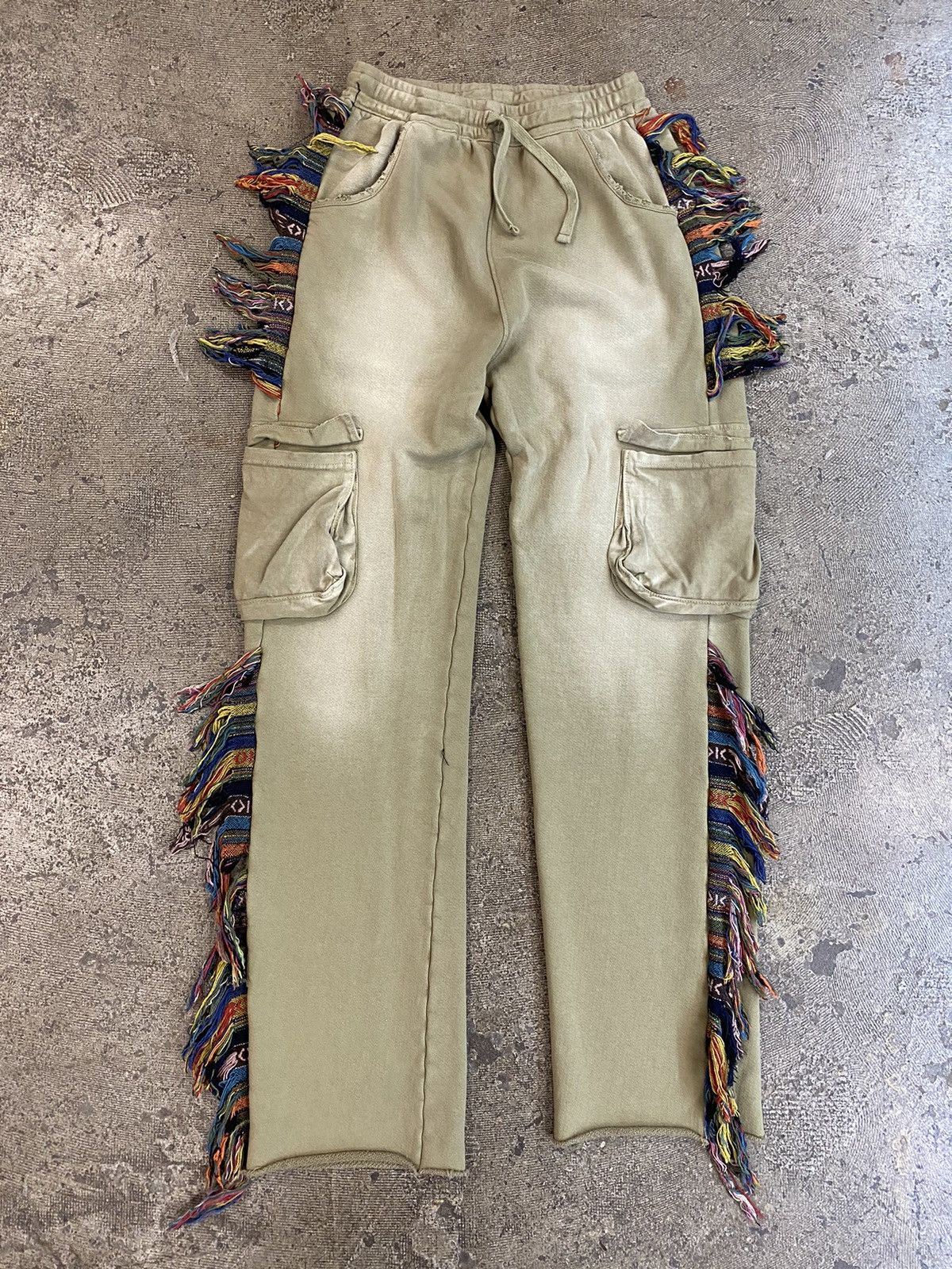 Alchemist Alchemist Rider Cargo Joggers Fringe Sz LARGE Tan Sweatpants Size US 36 / EU 52 - 1 Thumbnail