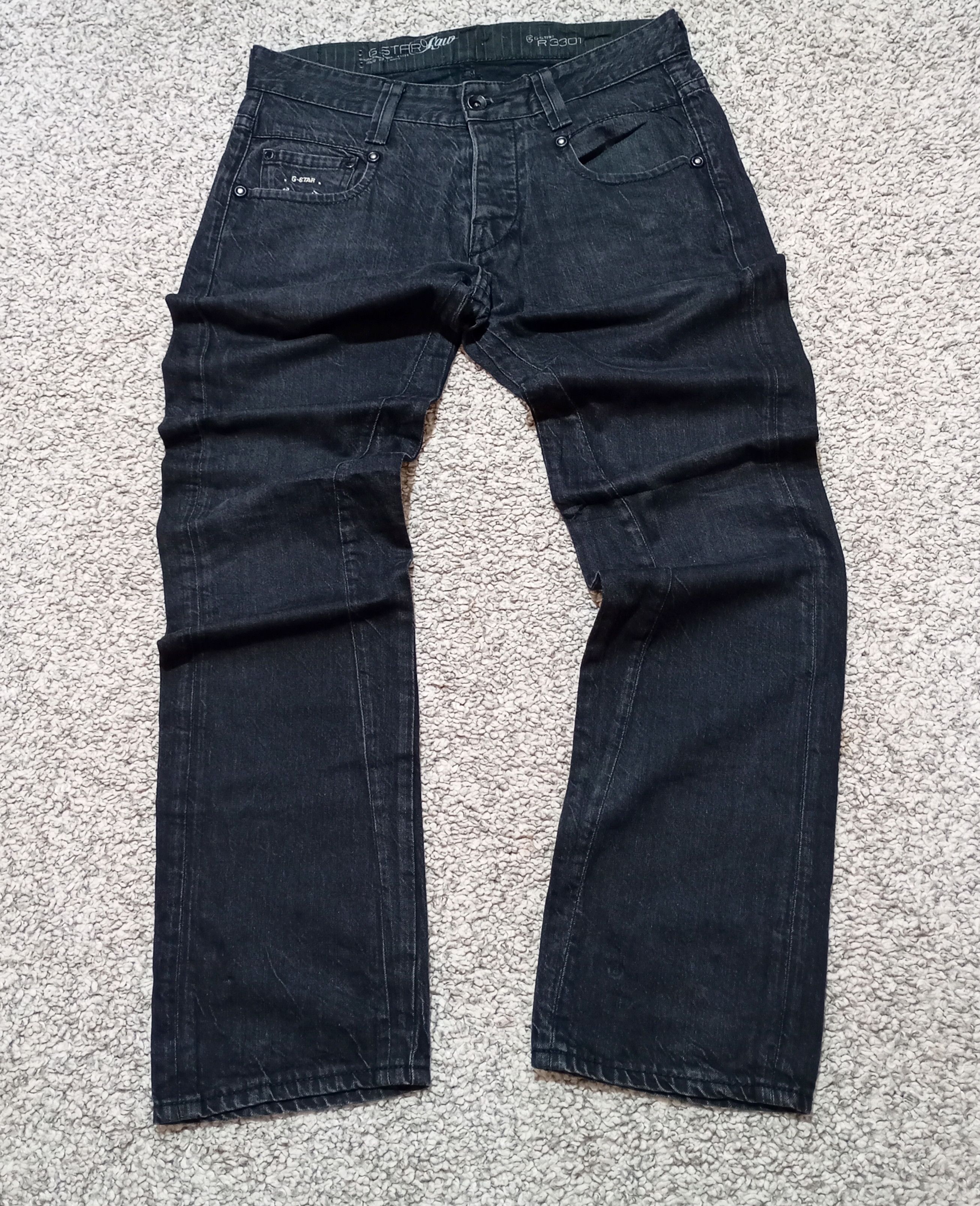 G-Star G-Star Raw 3301 Radar Narrow Midnight Denim Pants Jeans Size US 32 / EU 48 - 3 Thumbnail