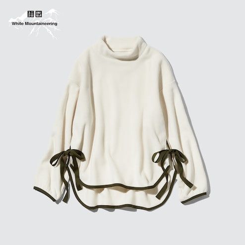 Uniqlo × White Mountaineering Uniqlo X White Mountaineering White Fleece Sweatshirt Size M / US 6-8 / IT 42-44 - 2 Thumbnail