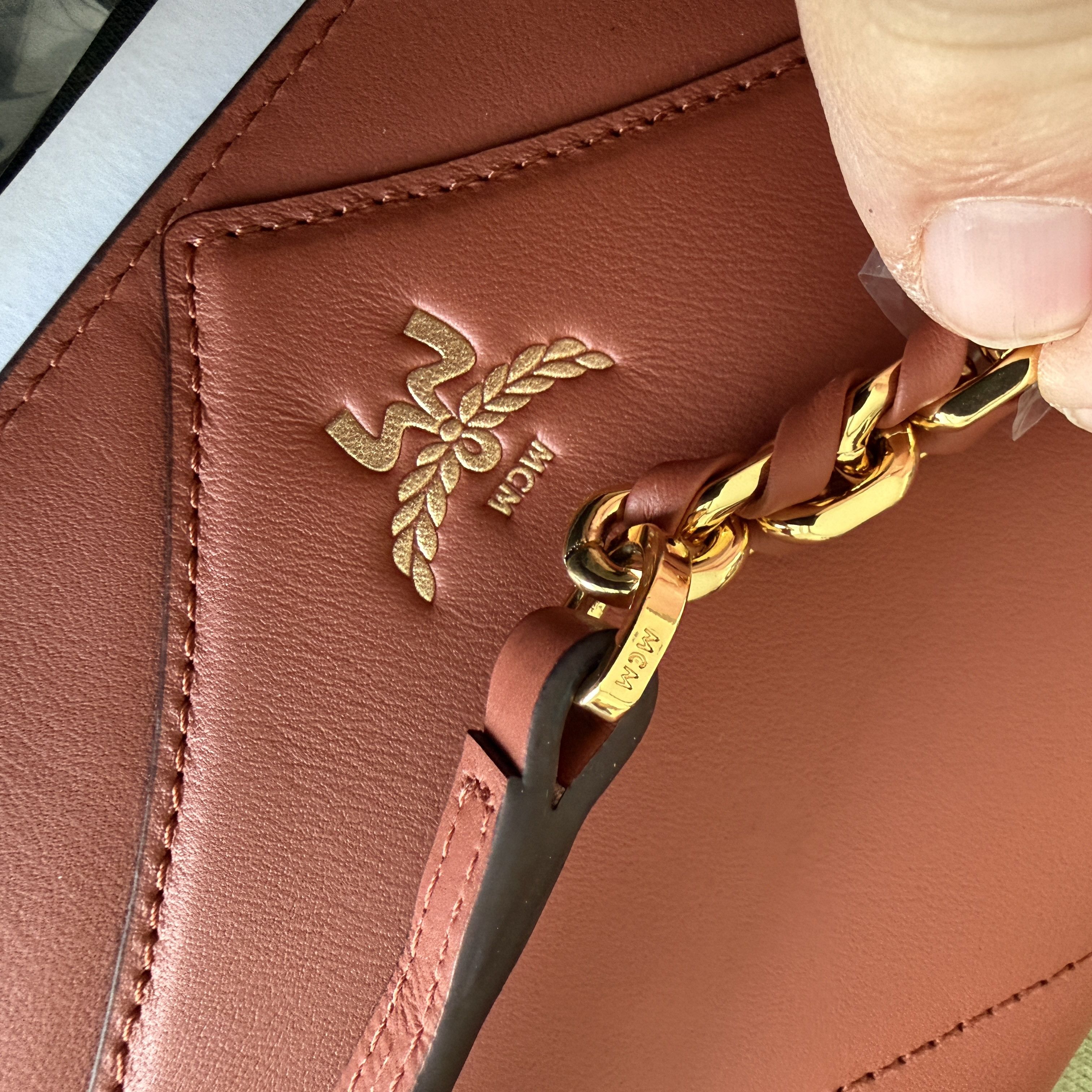 MCM MCM Wallet Purse On Leather and Chain, MYL ESAK01 X7001 Size ONE SIZE - 15 Thumbnail