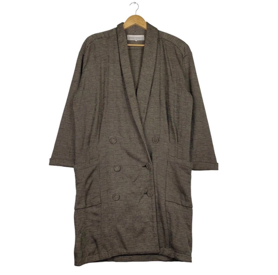 Norma Kamali × Vintage 💥VTG NORMA KAMALI CLASSIC LONGCOAT Size L / US 10 / IT 46 - 1 Thumbnail