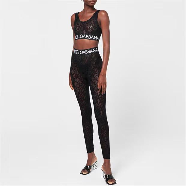 Dolce & Gabbana o1g2r1mq1024 Leggings in Black Size 25" / US 0 / IT 36 - 4 Thumbnail