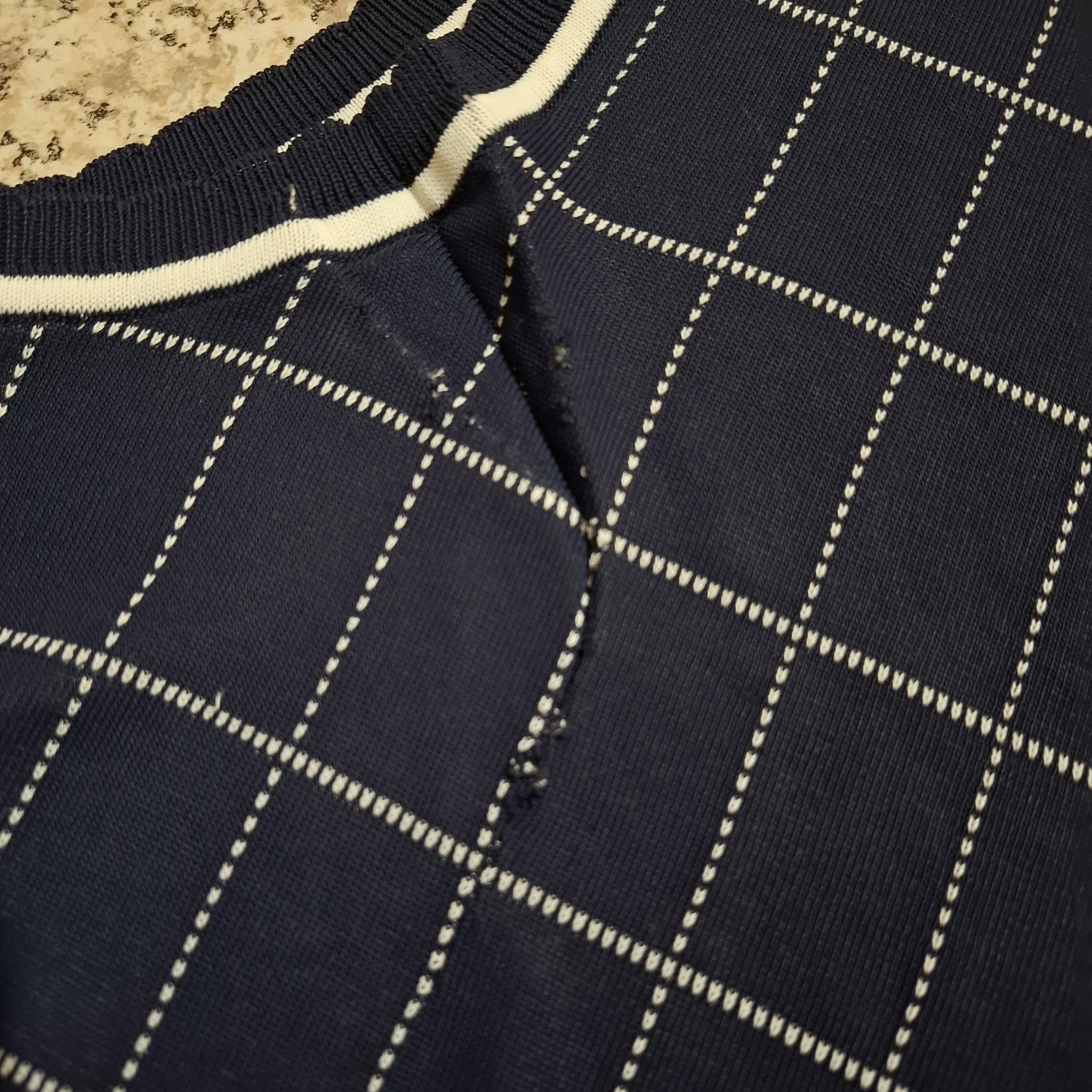Paolo Gucci Vintage Paolo Gucci Windowpane Check Knit Vest Size US S / EU 44-46 / 1 - 8 Thumbnail