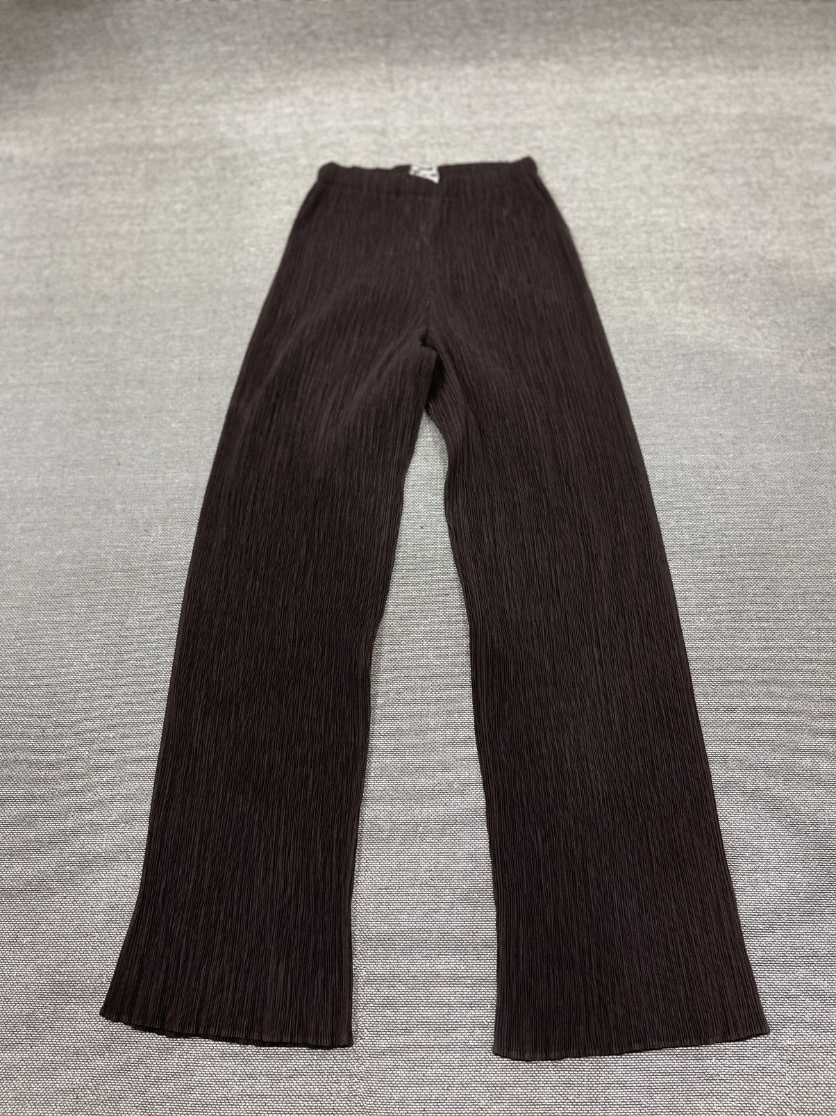 Issey Miyake Issey Miyake WhiteLabel Pleated Straight Pants Brown Size 28" / US 6 / IT 42 - 6 Thumbnail