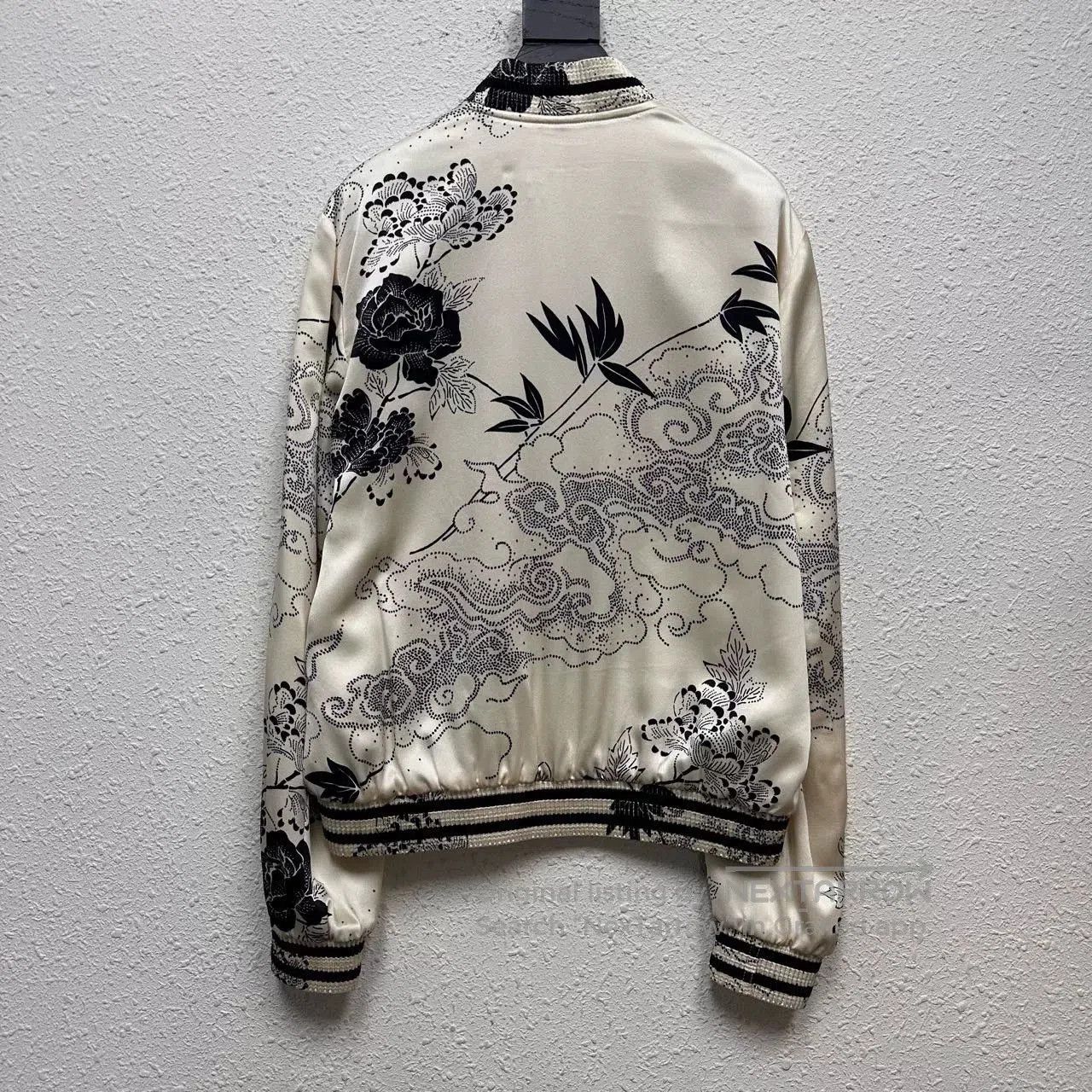 Saint Laurent Paris saint laurent silk baseball jacket with floral print. Size US L / EU 52-54 / 3 - 2 Thumbnail