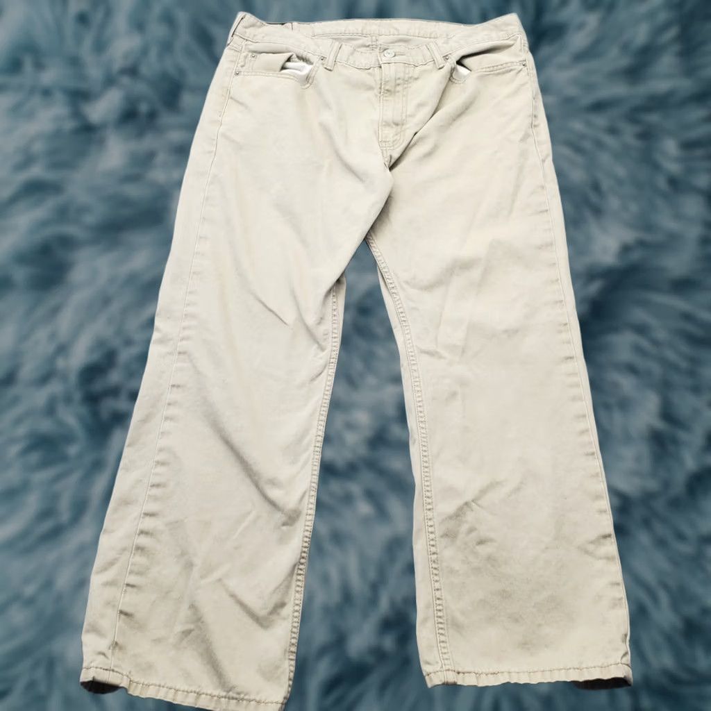 Levi's Levi's 559 Jeans Mens 36x30 Tan Denim Stretch Straight Fit White Tab Streetwear Shirt Size US 36 / EU 52 - 1 Thumbnail
