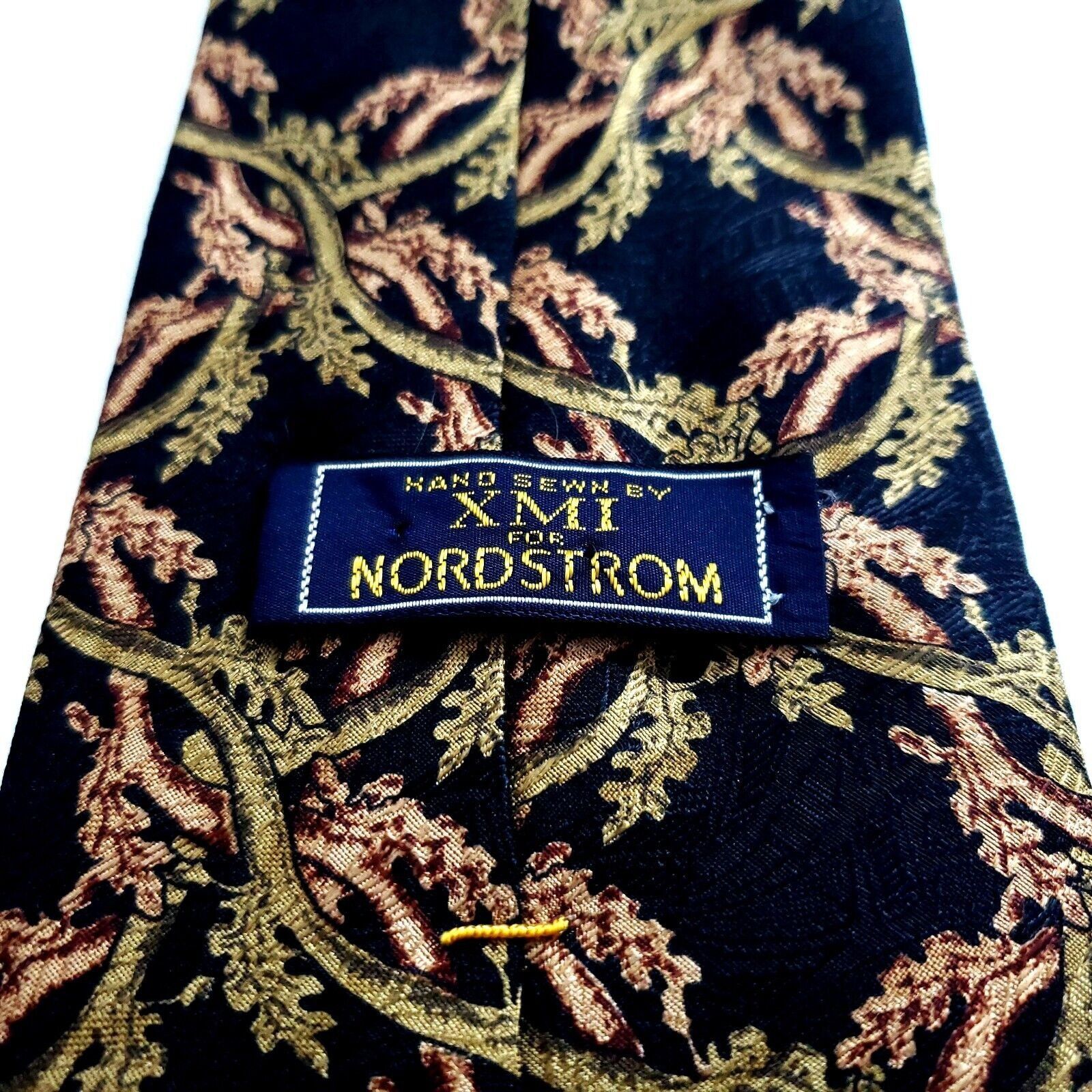 XMI Platinum XMI Nordstrom Black Tan Brown Floral Jacquard Print Short Wi Size ONE SIZE - 3 Thumbnail