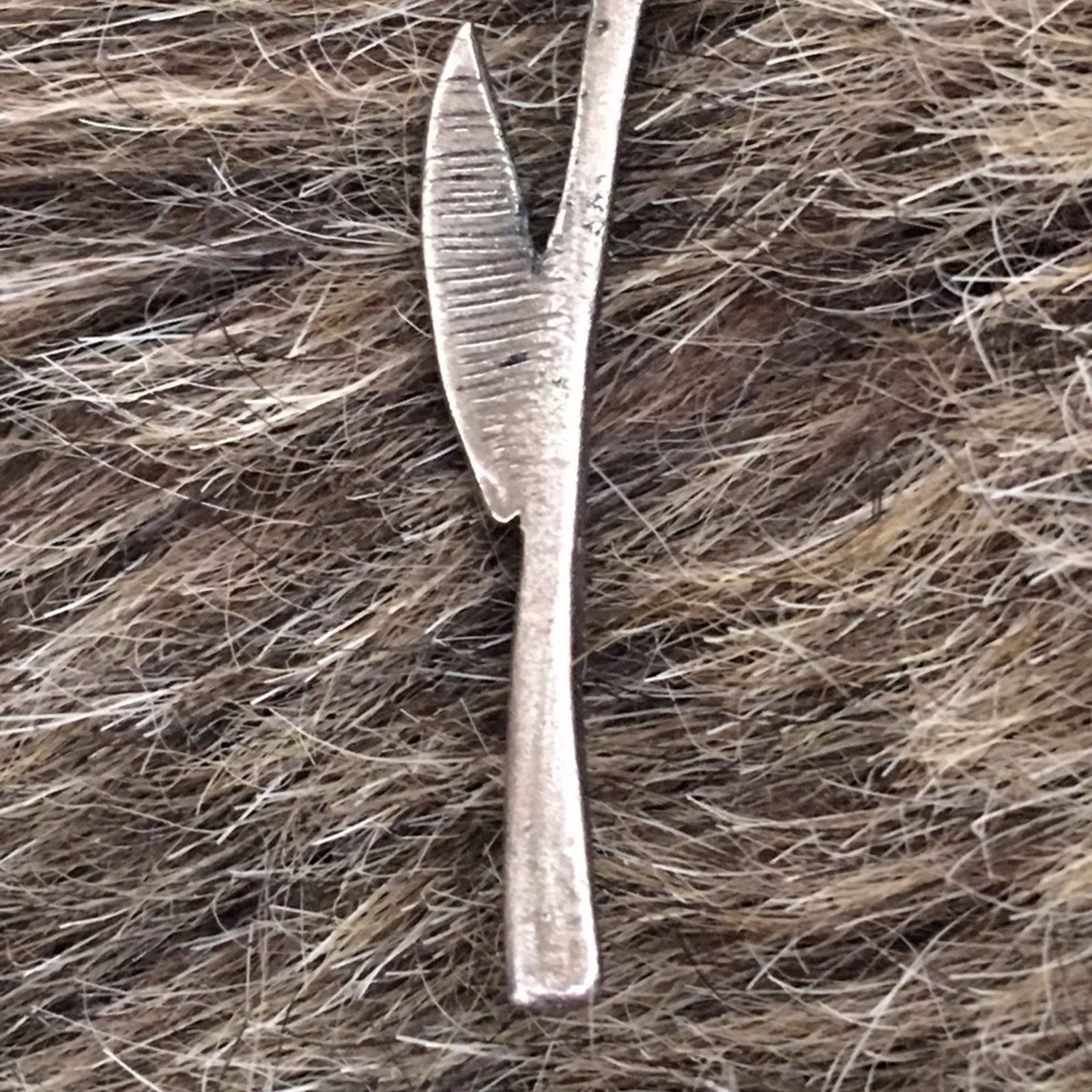 Vintage Vintage antique silver tulip tie tac lapel pin Size ONE SIZE - 5 Thumbnail