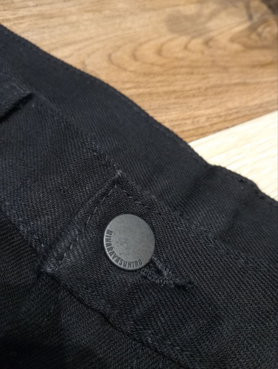 Maison MIHARA YASUHIRO GU MIHARAYASUHIRO GOOD INSPIRATION BLACK JEANS Size US 35 - 6 Thumbnail