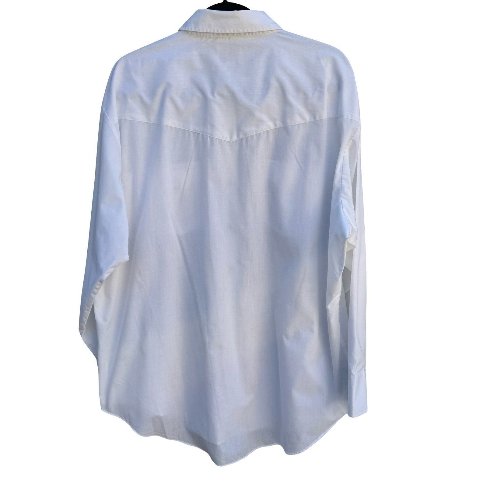 Other Ely Cattleman Mens XXL White Western Pearl Snap Long Sleeve Size US XXL / EU 58 / 5 - 6 Thumbnail