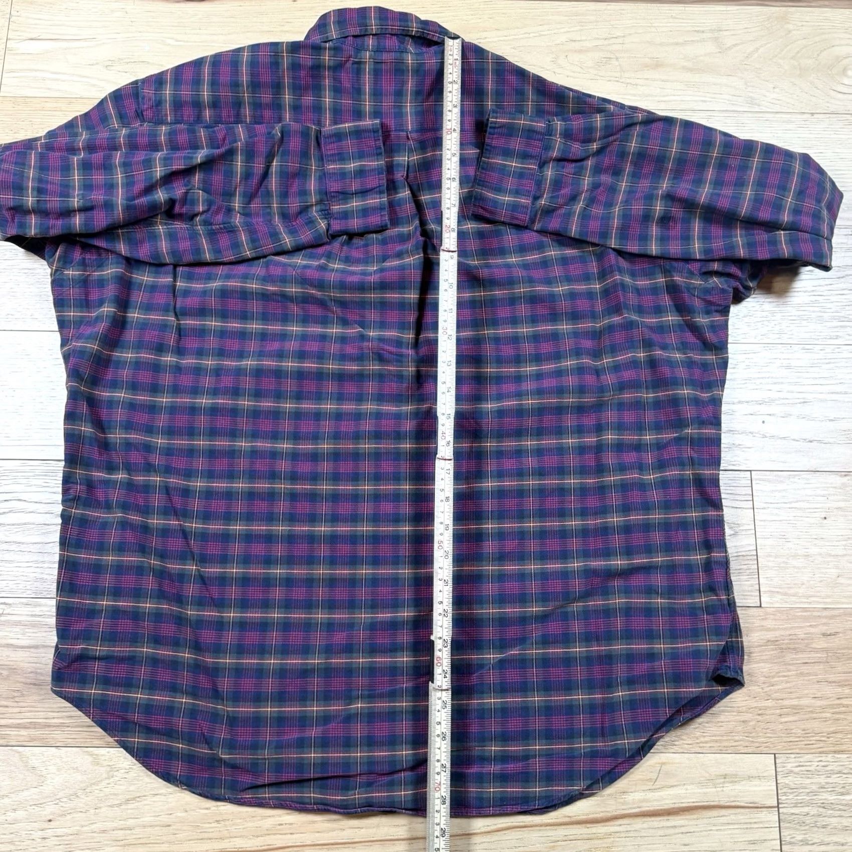 Polo Ralph Lauren Polo Ralph Lauren Button-Up Shirt Mens XL Classic Fit Gingham Check Red Blue Multicolor Pony Long Sleeve Men Size US XL / EU 56 / 4 - 7 Thumbnail