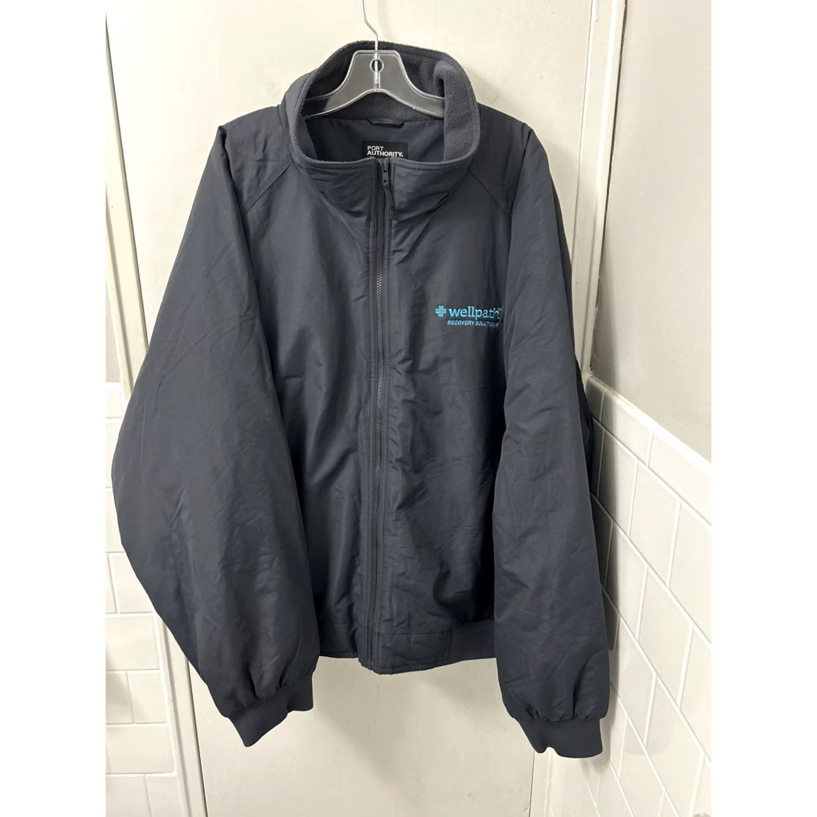 Port Authority Port Authority Charger Jacket Mens 4XL Gray Bomber Jacket Water Resistant Fleece Lined Zip Full Zip Embroidered Logo Modern Workwear Casual Size US XXL / EU 58 / 5 - 2 Thumbnail