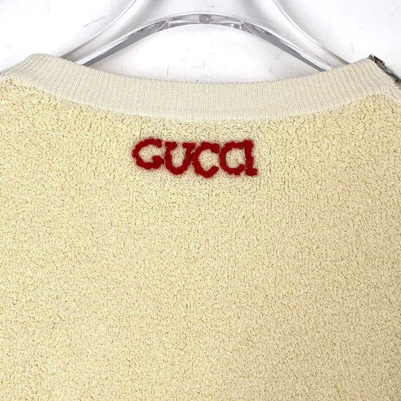 Gucci GucciBeige logo Mickey embroidered round-neck cotton long-s Size XS / US 0-2 / IT 36-38 - 6 Thumbnail