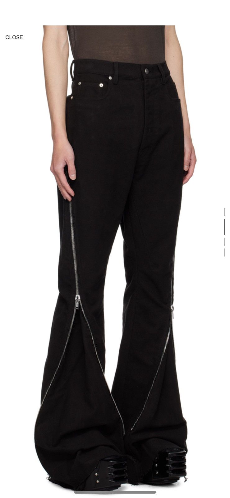 Rick Owens Rick Owens Banana Bolan Jeans (Porterville F/W 24) Size US 36 / EU 52 - 1 Thumbnail
