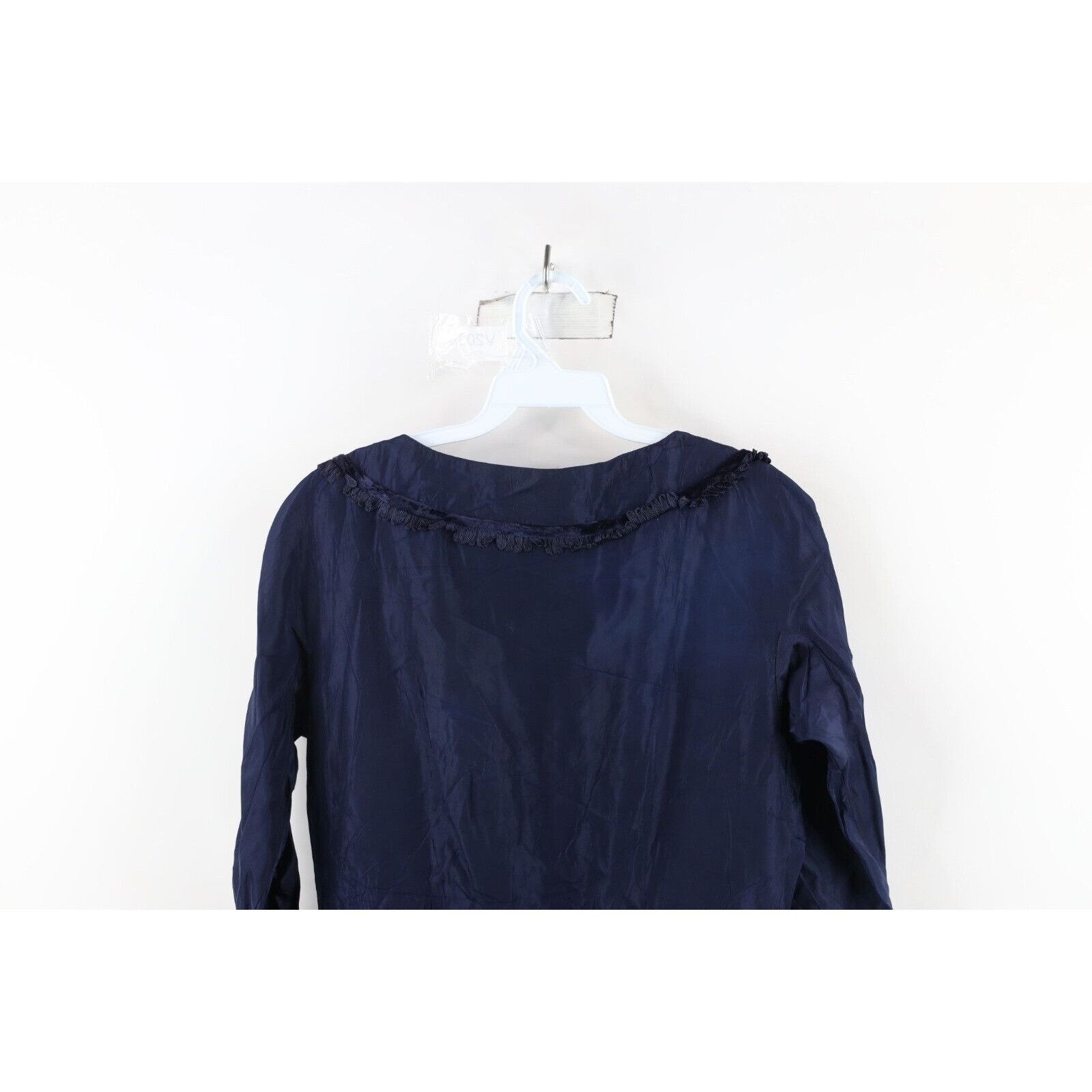 Vintage Vintage 50s 60s Rockabilly Distressed Velvet Fringed Dress Size M / US 6-8 / IT 42-44 - 14 Thumbnail