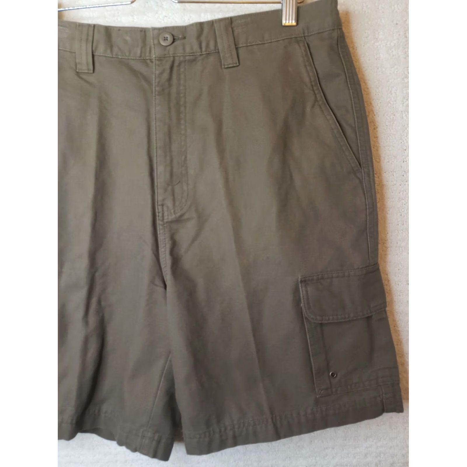 Vintage Saddlebred Cargo Shorts Men 34 Brown 8" Inseam New with Tags Regular Fit Plain Front Pocket Shorts Mens Size US 34 / EU 50 - 3 Thumbnail