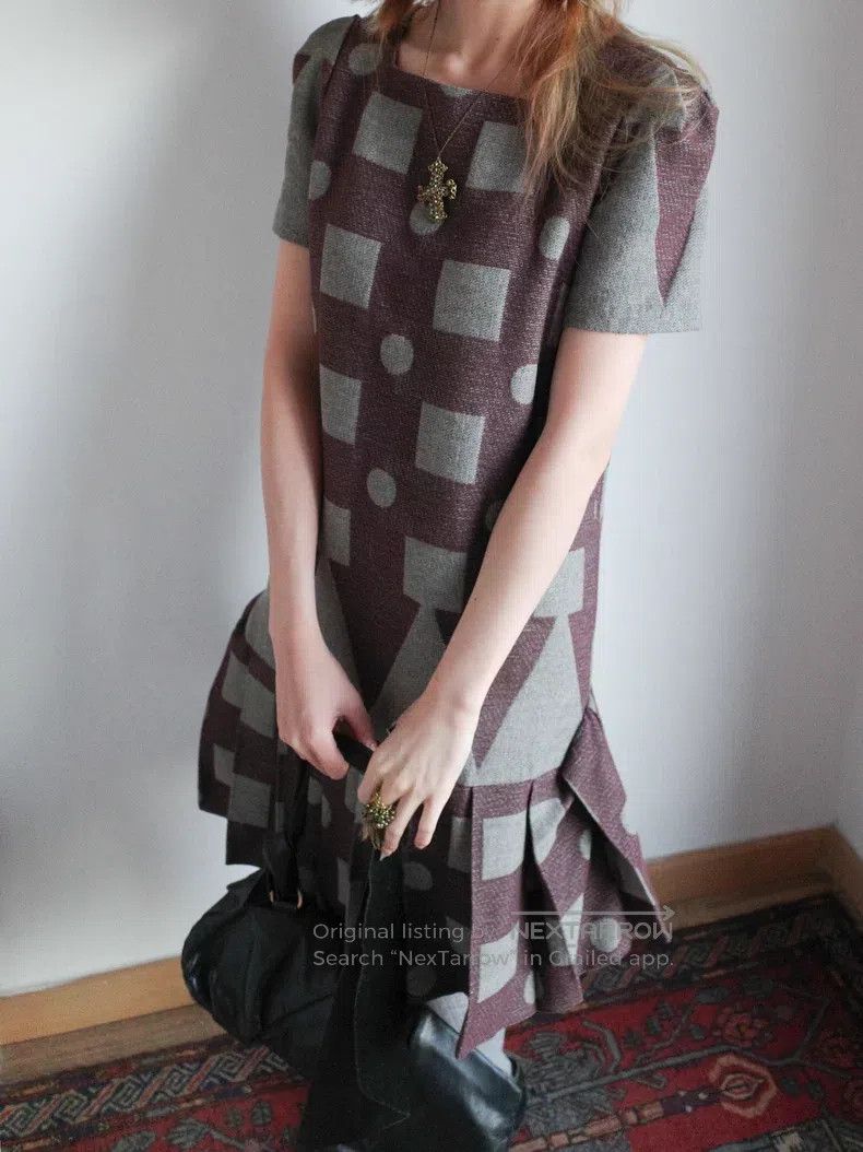 Vivienne Westwood Vivienne Westwood Geometric pattern polka dot burgundy cot Size M / US 6-8 / IT 42-44 - 5 Thumbnail